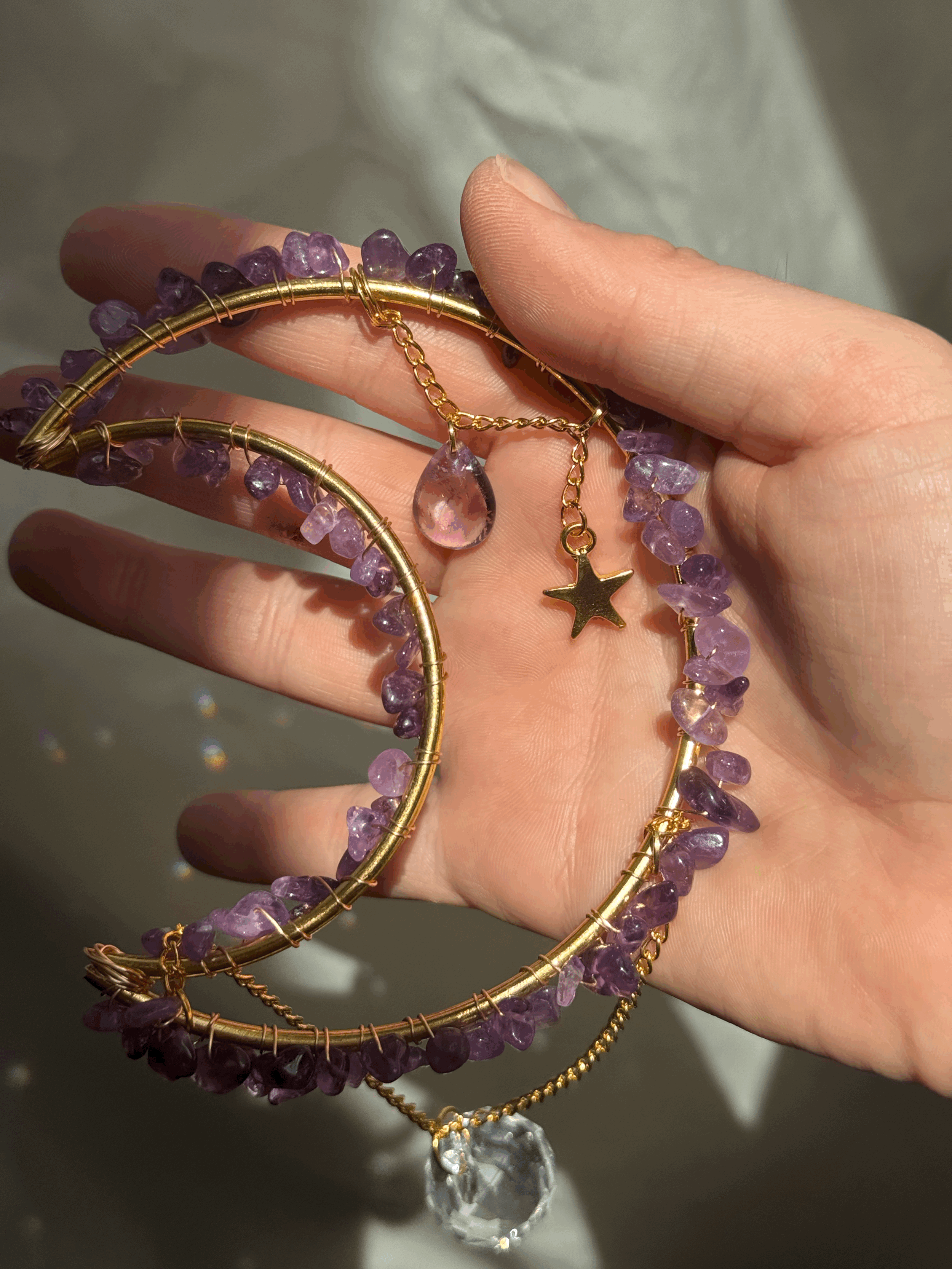 Amethyst Moon Sun Catcher