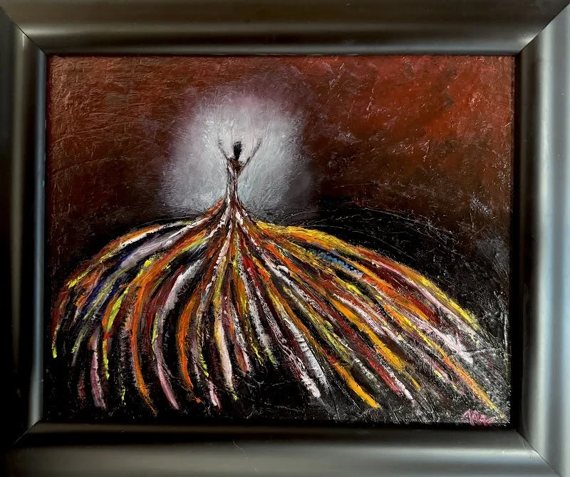 Michael Coyne, Oil. This painting, "The Aria", is meant to evoke and celebrate the joy and beauty of both dance and music.