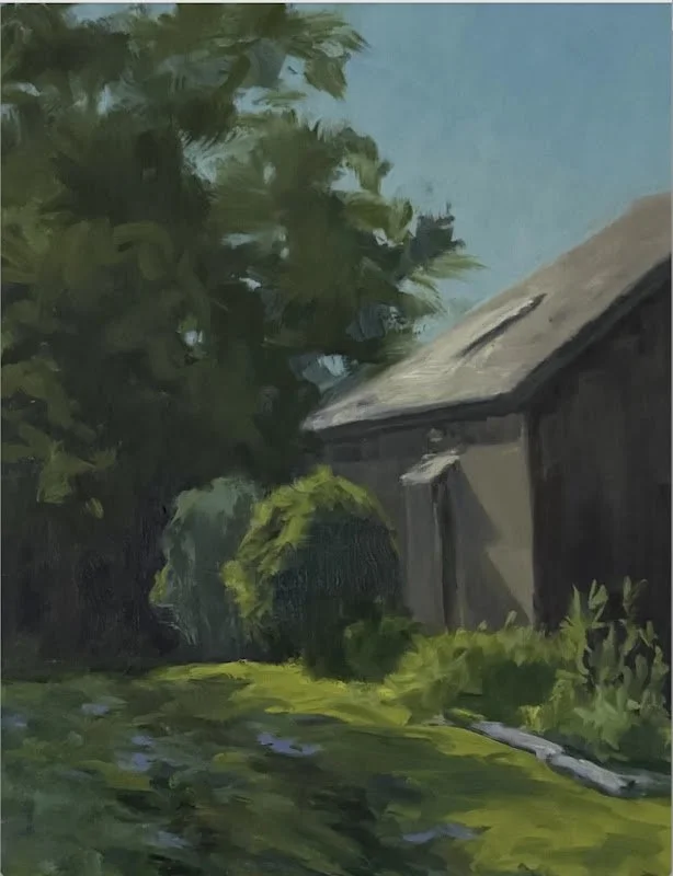 Valerie Thomas, Oil on panel. I have always been drawn to the landscape, whether in city or country.
I simply love to be outside, and painting what I see.
My goal is to catch the feeling of that particular day (through composition and color).
I work 