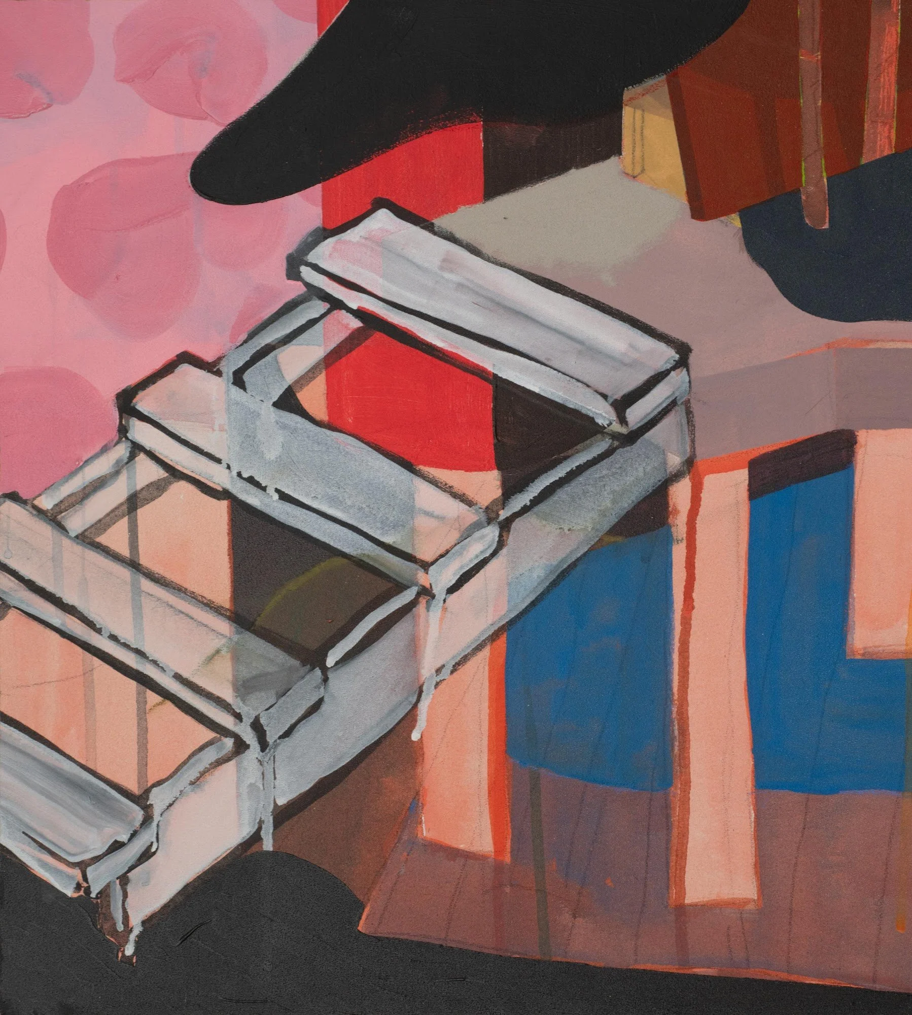 Andrew Maurer: What is most interesting to me about a painting is how well it balances order and chaos, ultimately to arrive at something finished and whole. I like it when the contrast between the chaos and the order is most apparent, or in other wo