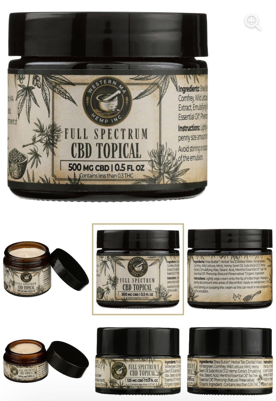 Western MA Hemp - Handcrafted topical cream for aches and pains. True to the plant organic and locally grown and manufactured in Chester MA