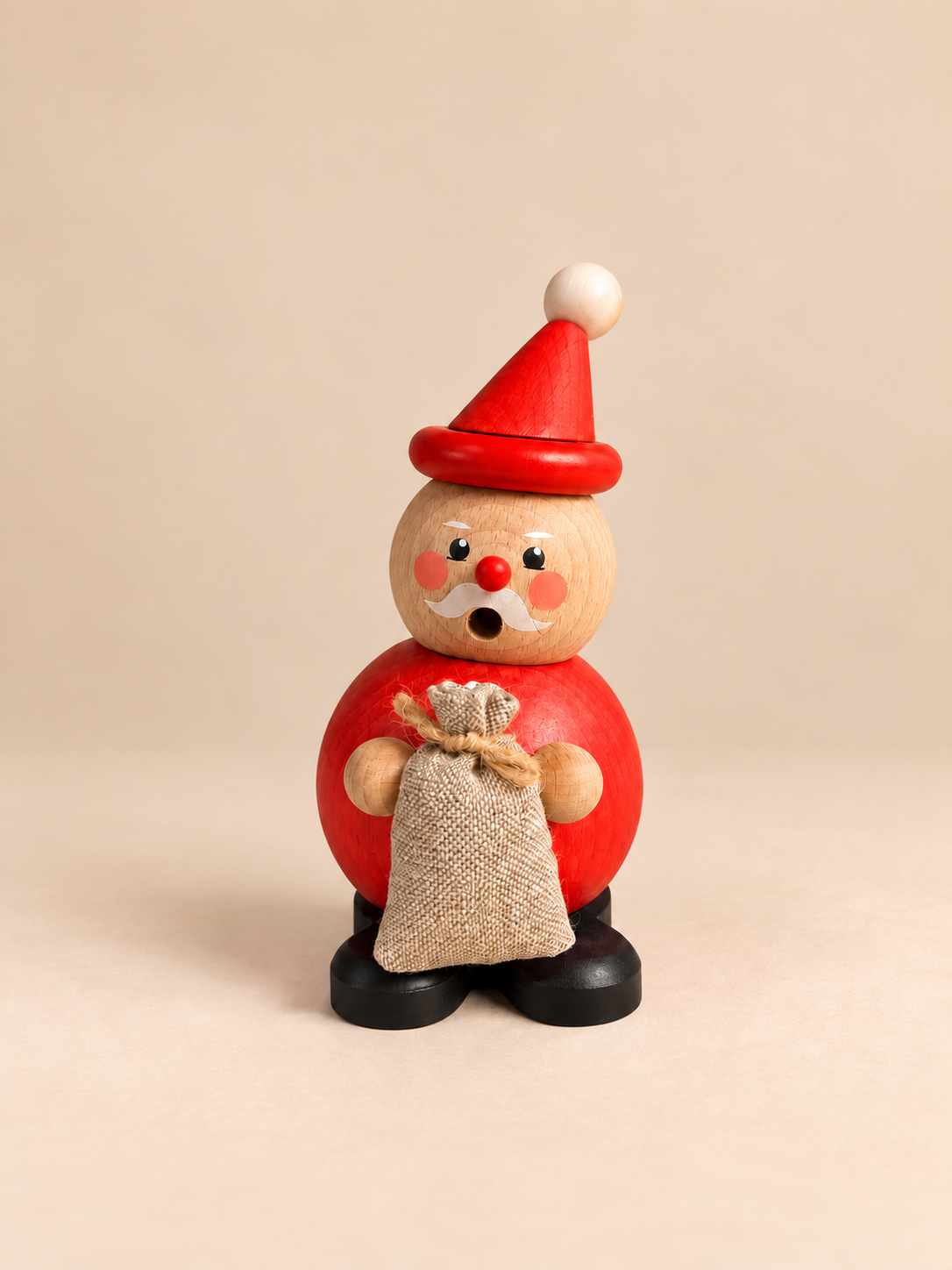 Wooden Smoker - Santa with Sack
