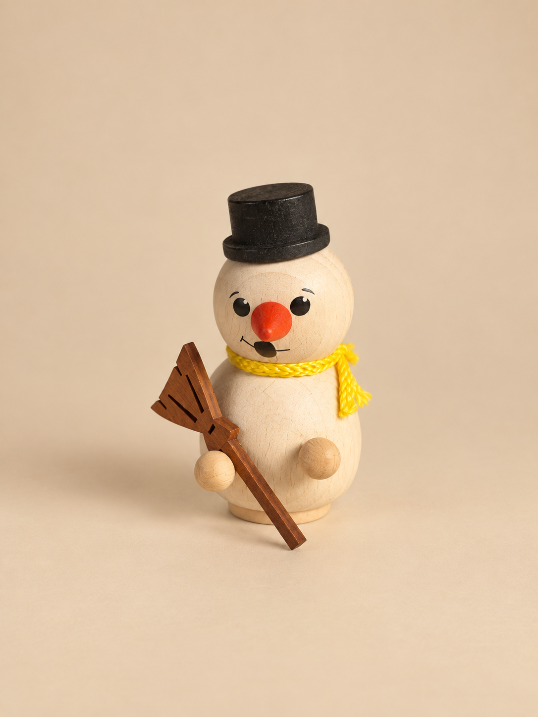 Wooden Smoker - Snowman with Scarf