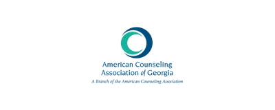 American Counseling Association of Georgia logo with a blue and teal design, collaboration partner.