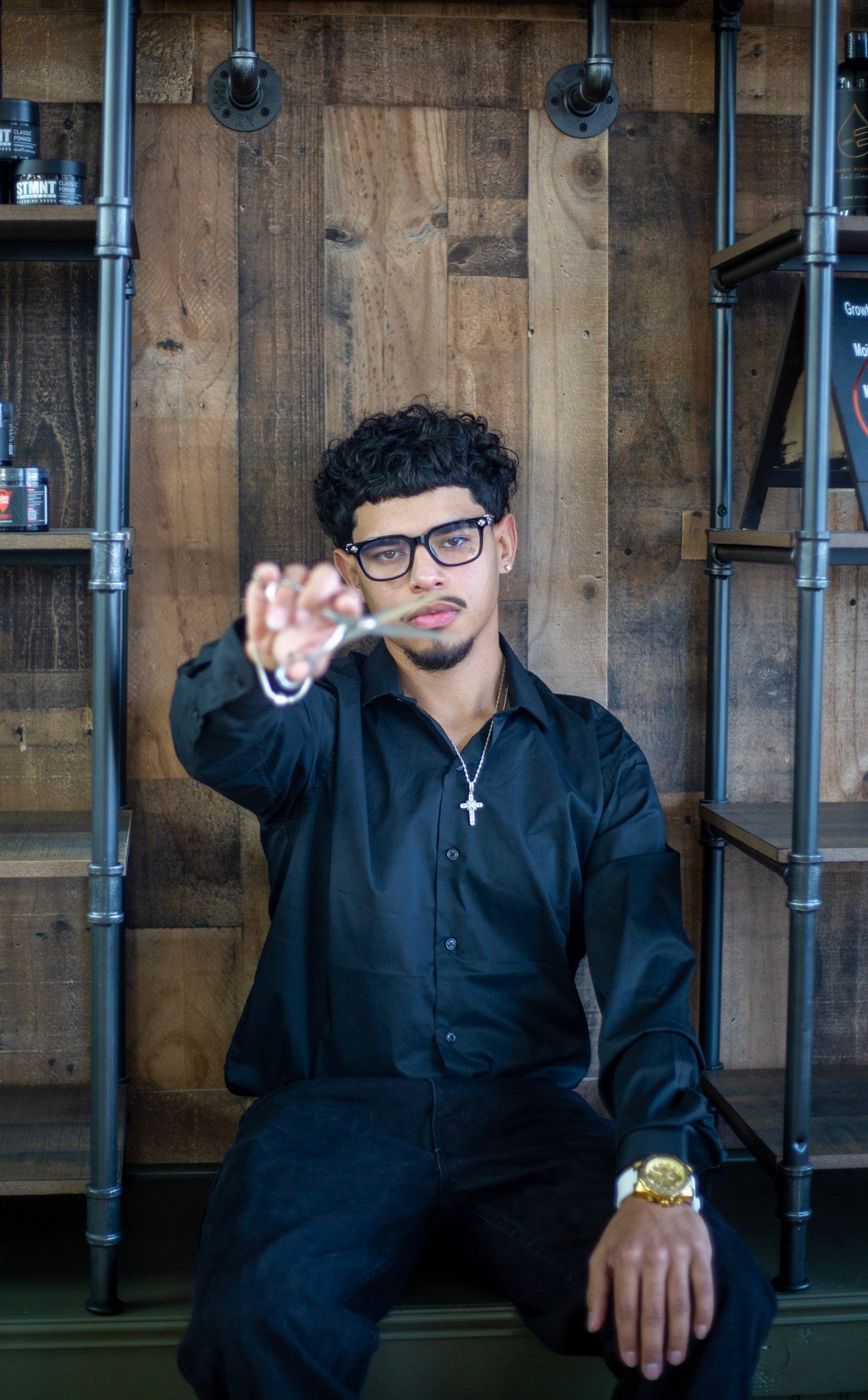 Yariel J Delgado Correa of the Executive Barbershop Newport News Virginia