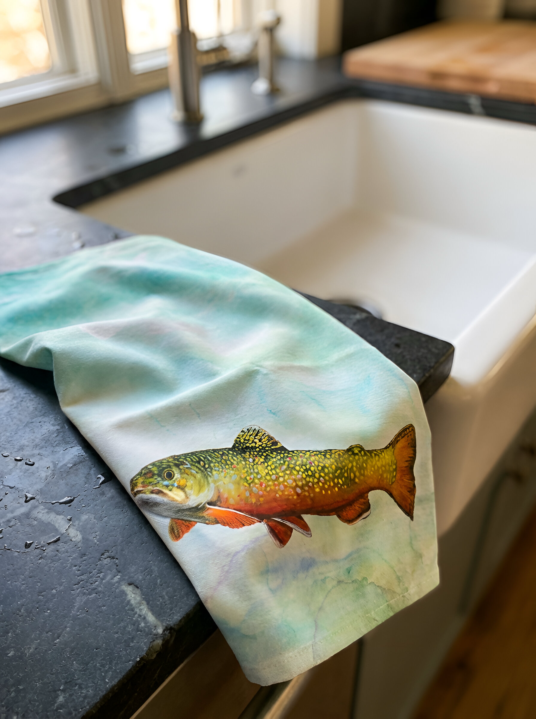 Brook Trout Dishtowel