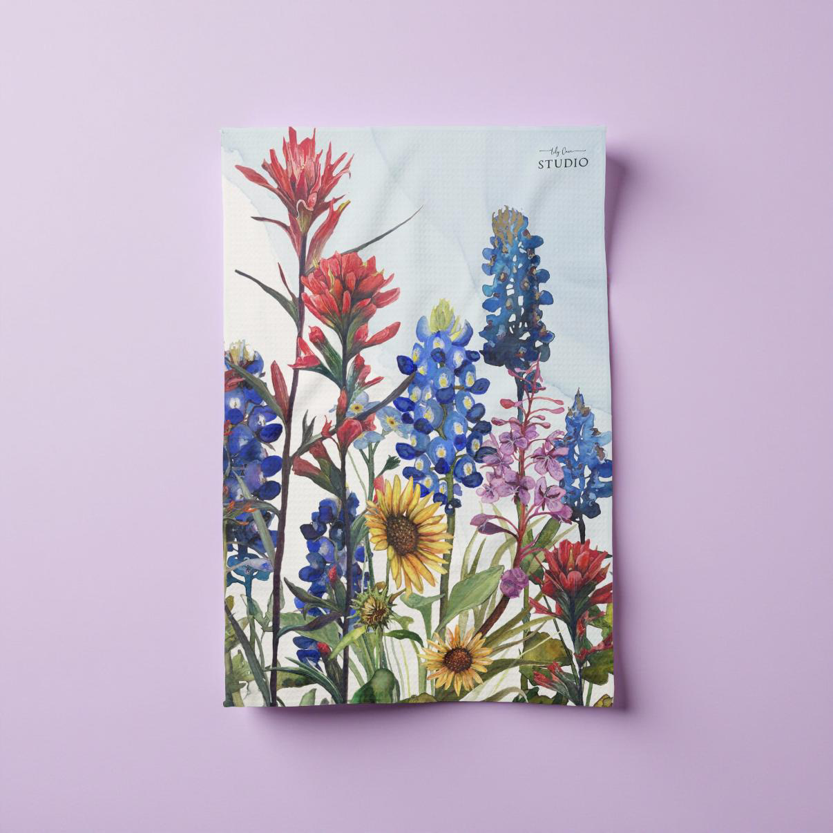 Western Wildflowers Dishtowel