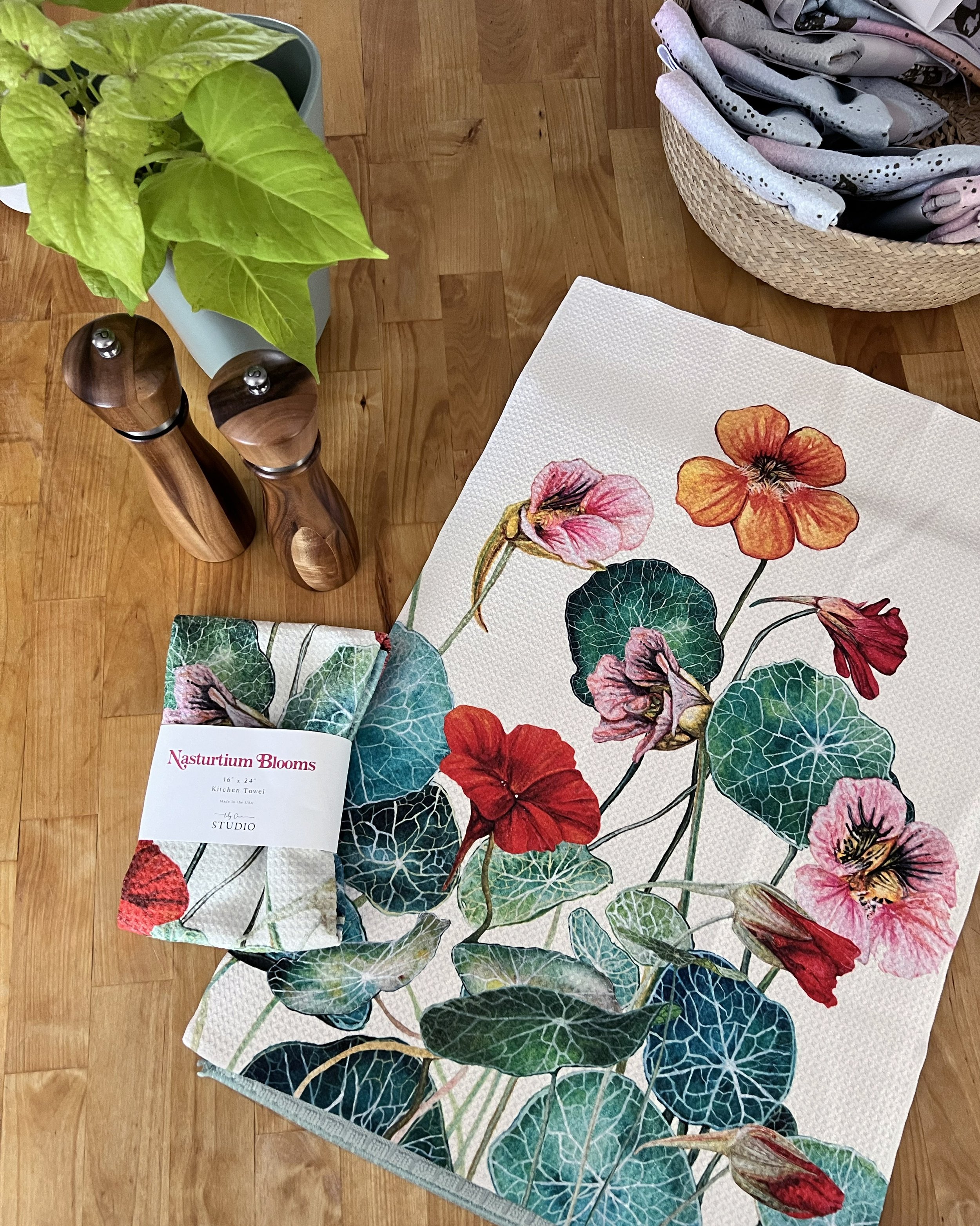 Nasturtium dishtowels.jpg