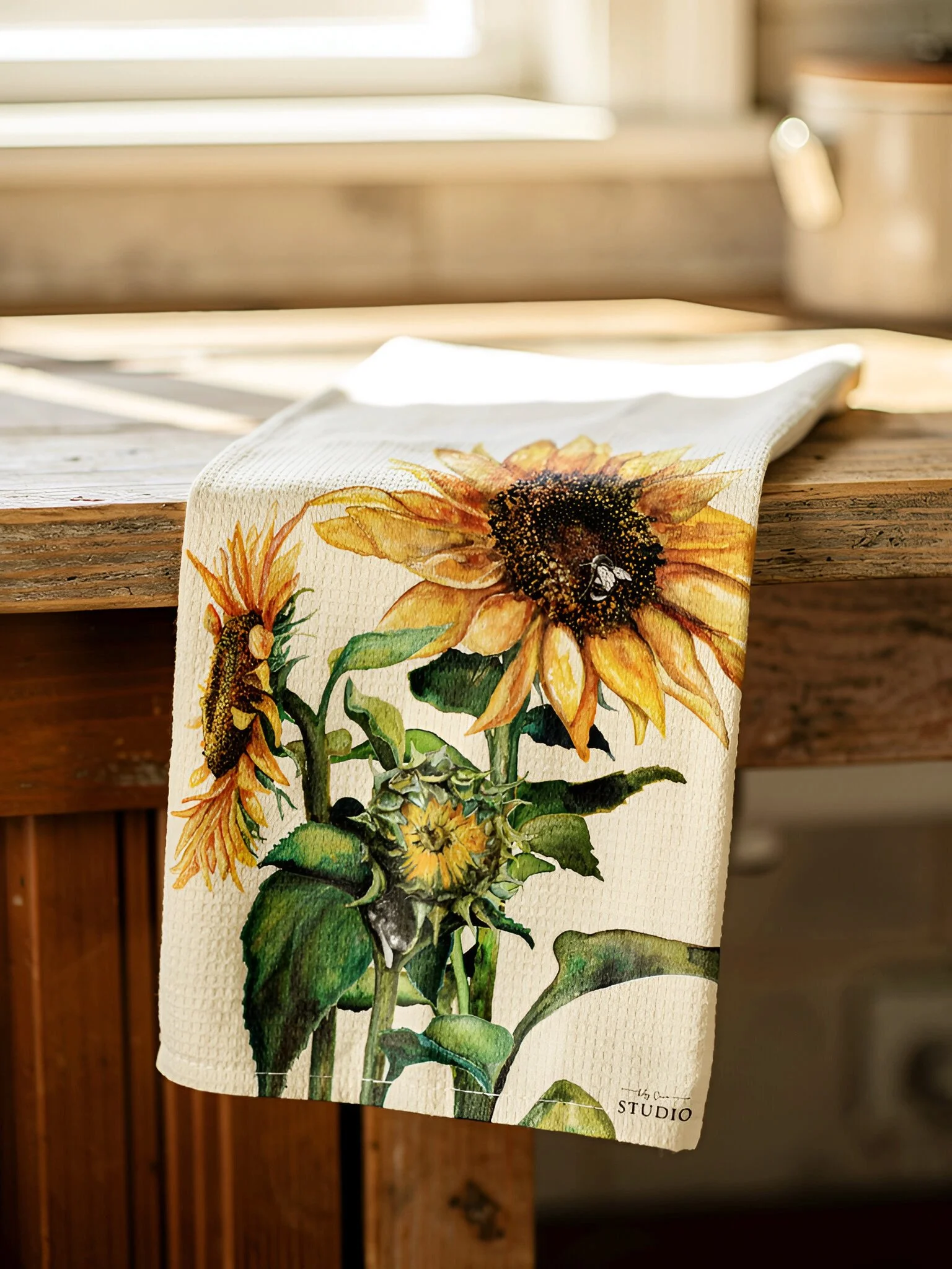 Sunflowers Dishtowel
