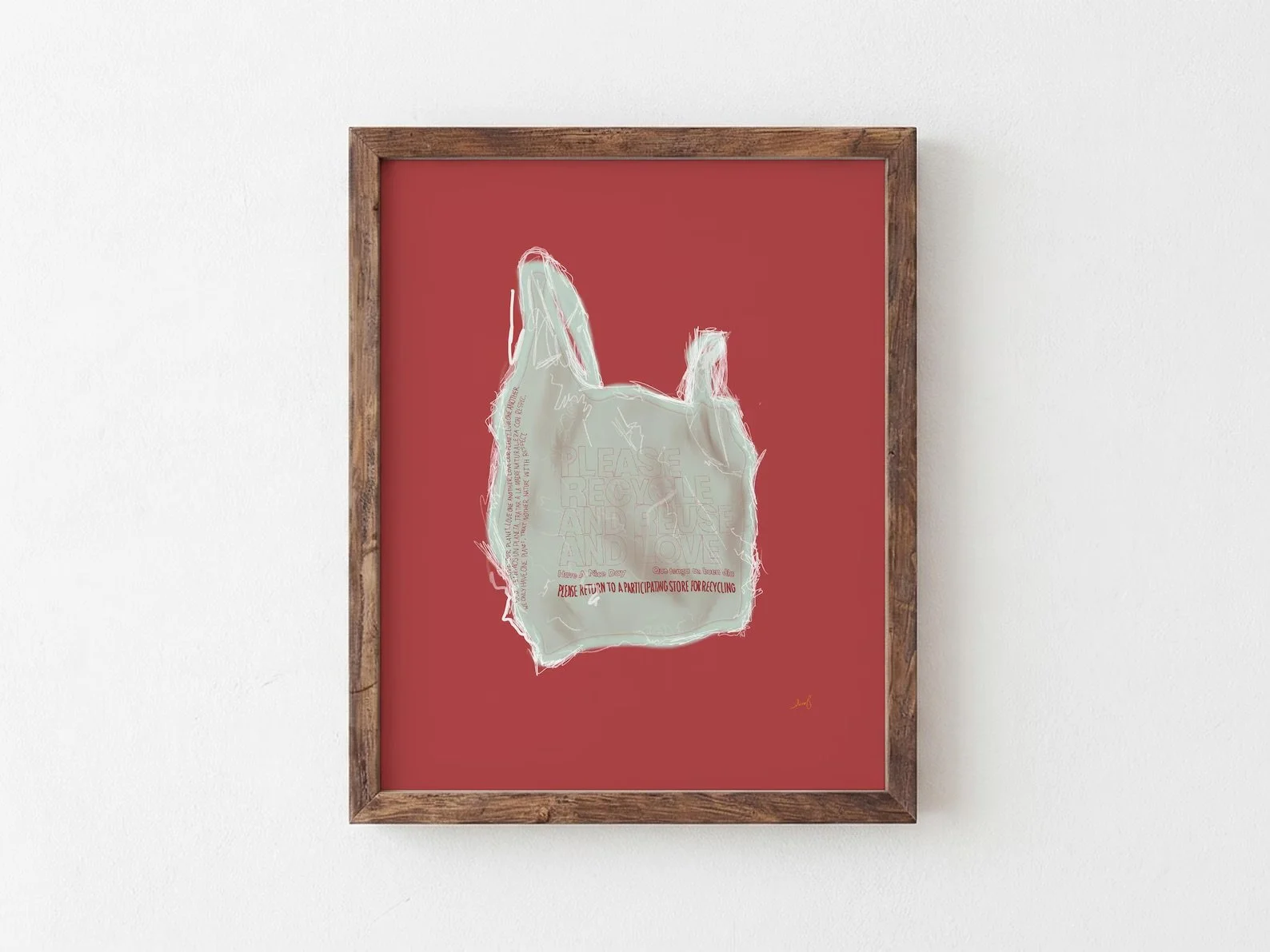 Please Recycle, Reuse, and Love | 8x10