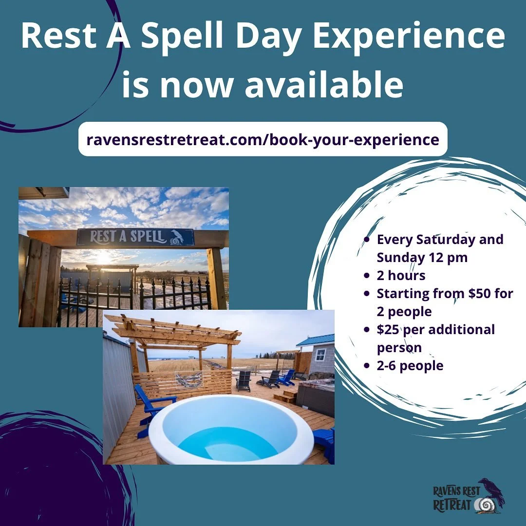Our wellness area is now available for day experiences! Spend 2 private hours at our restful and relaxing wellness area which includes a sauna, hot tub, cold plunge, and fire seating area.

Enjoy an afternoon at Ravens Rest Retreat by booking the wel