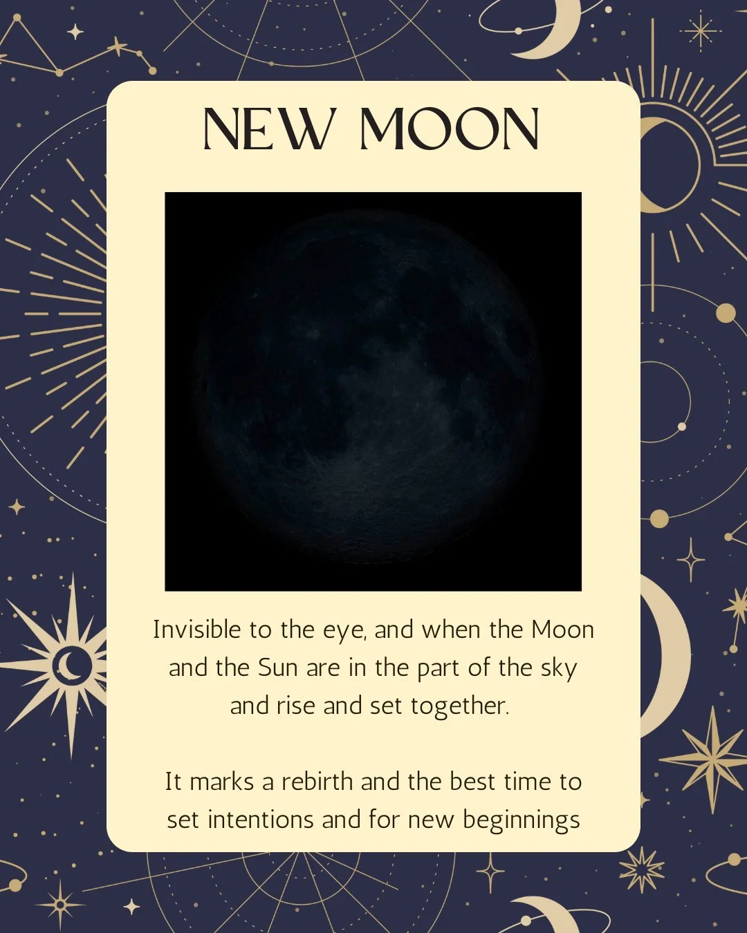 Tonight is the first New Moon of 2026. It is a great time to set intentions for the upcoming year. 

#lunarcycle #intentions #NewBeginnings