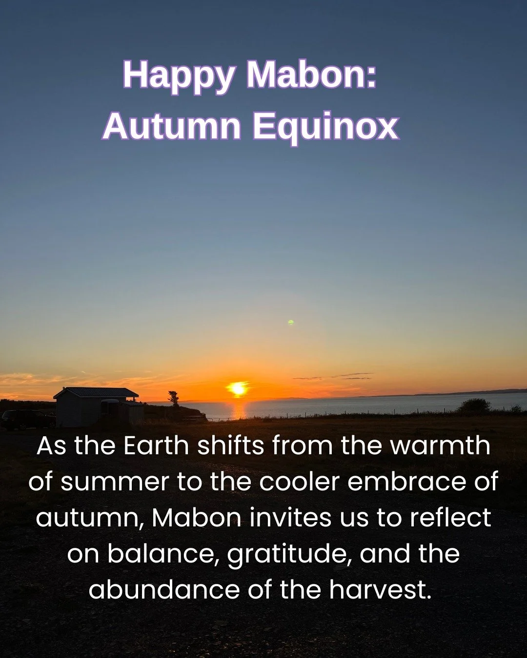This year September 22nd is Mabon, or the Autumn Equinox. There are several different ways you can celebrate to honour the end of summer and welcome the new season. Here are some ideas:

* Decorate your home
* Share a meal
* Host a bonfire
* Particip