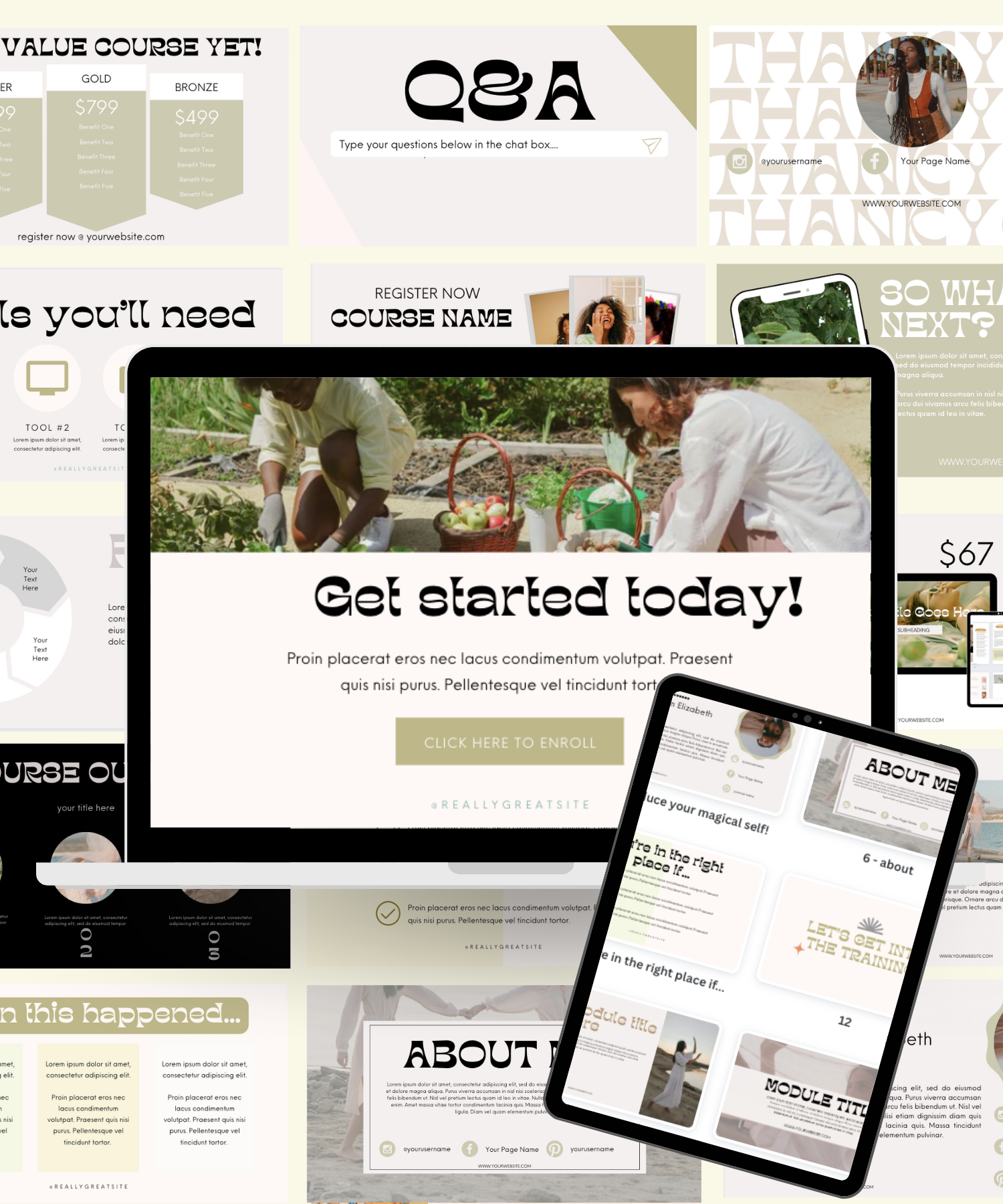 canva online course templates, webinar visual design, workshop slide toolkit, online teaching templates, course creation graphics, virtual class design templates, webinar slide design, teaching presentation templates, masterclass graphics design, onl