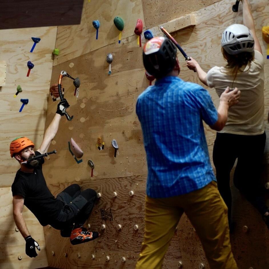 Beginners night is this coming Monday (3/25)! From 7-10pm rentals will be free, and we will have a crew of experienced dry toolers to show you the ropes. Come on by and check out what drytooling has to offer!