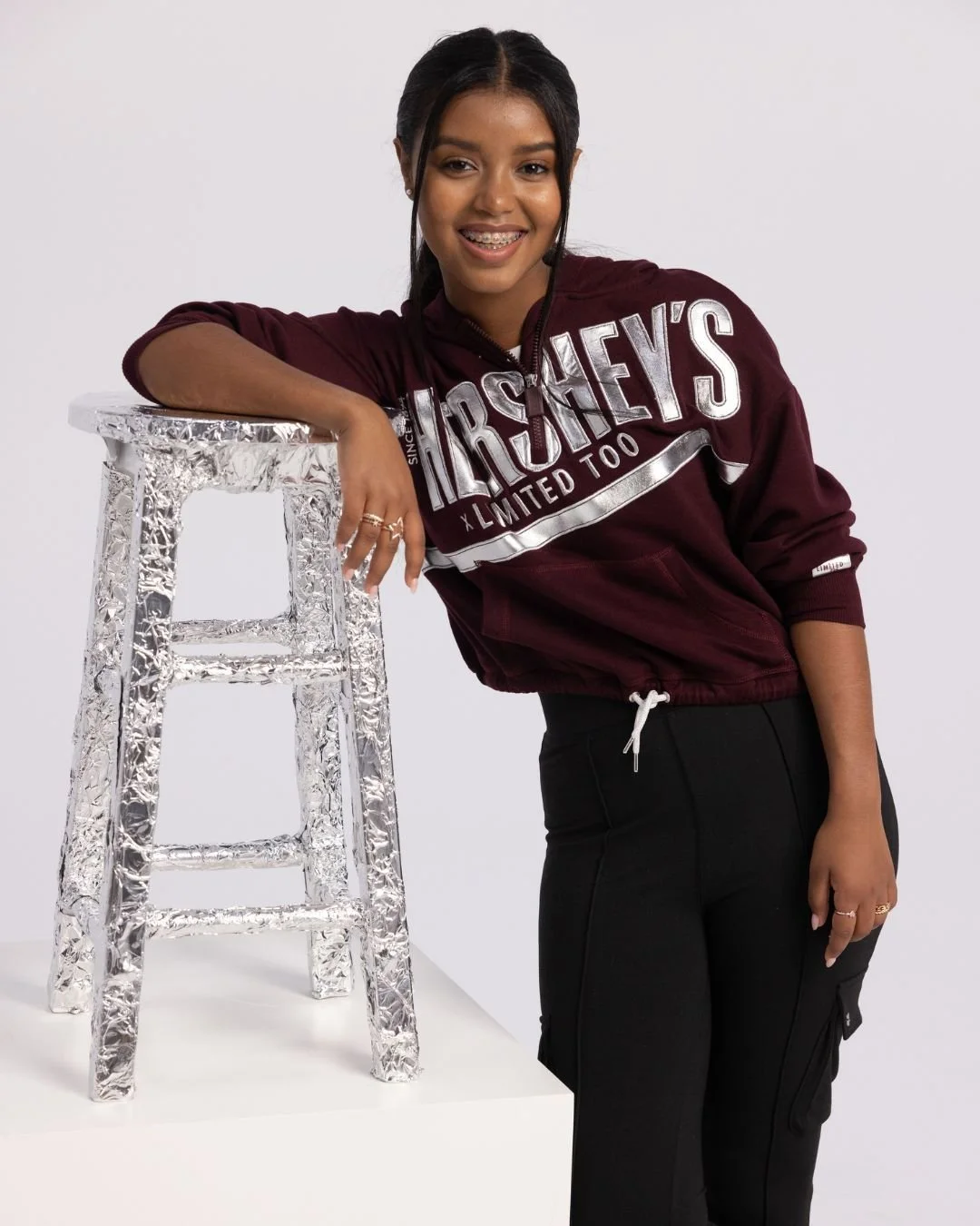 The collection you didn't know you needed until now. HERSHEY X Limited Too just dropped. Hit the link in our bio to shop. 🤎