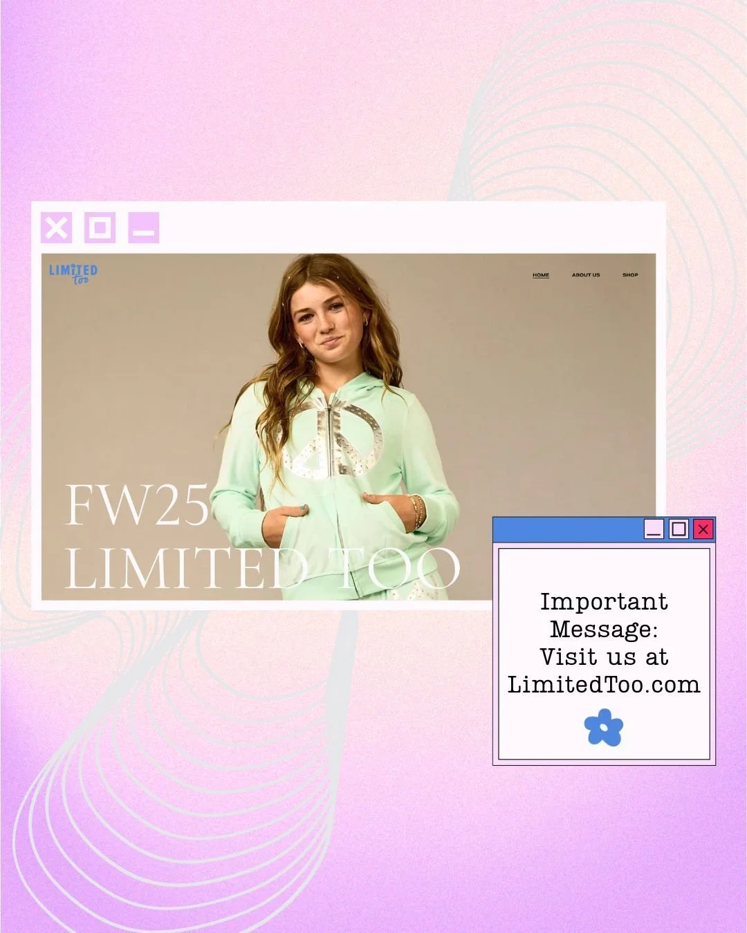 Sorry we've been M.I.A &ndash; been busy gearing up for the new year ✨ shop the Limited Too styles you know and love via limitedtoo.com or the link in our bio 🤍 FYI &ndash; new styles are on the horizon...