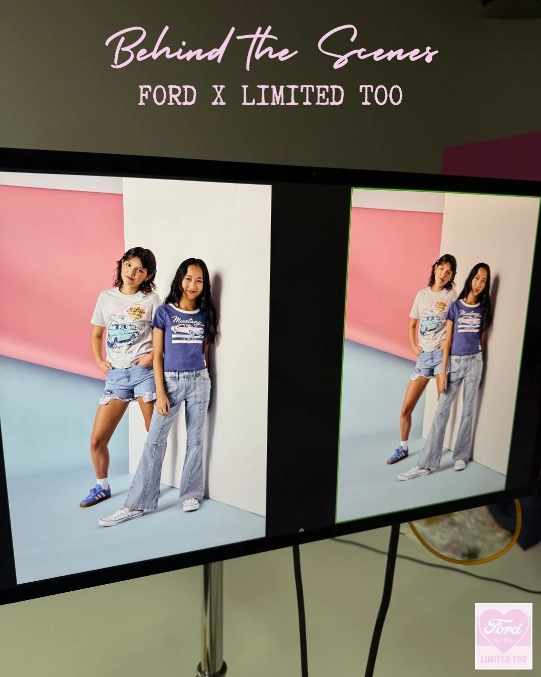BTS of our Ford X LTD2 shoot. Good vibes all around 😇