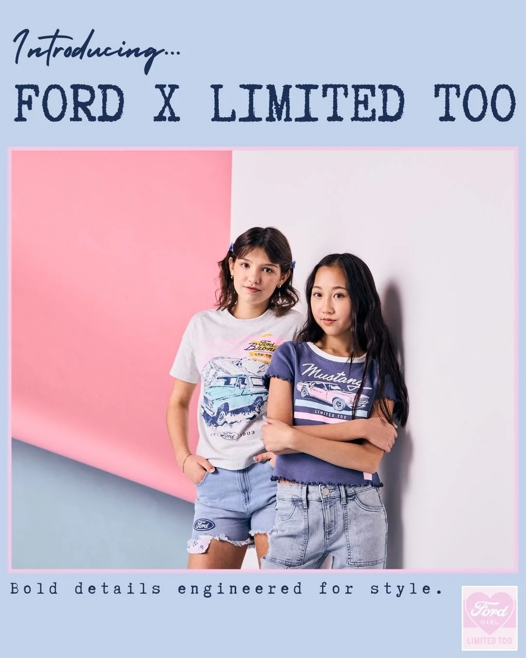 The moment is here. Think bold. Think iconic. Think Limited Too&hellip; on the move. Ford X Limited Too is available now @Kohls