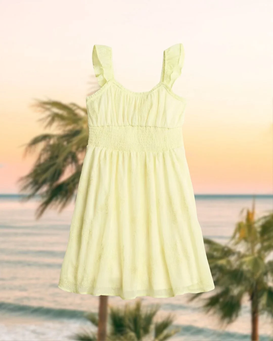 The butter yellow dress = a definite on our spring break packing list 💛