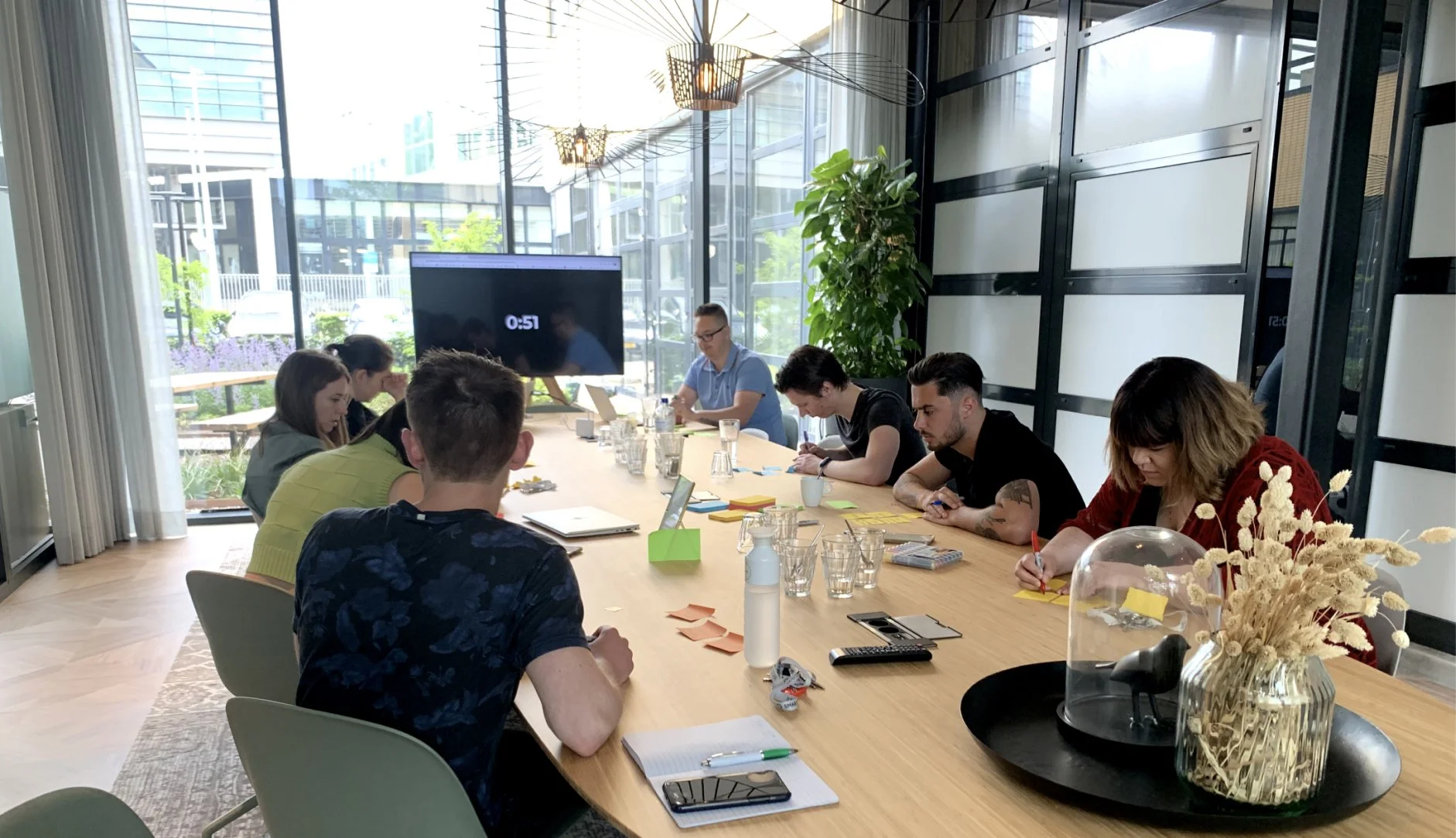 Team participating in workshop