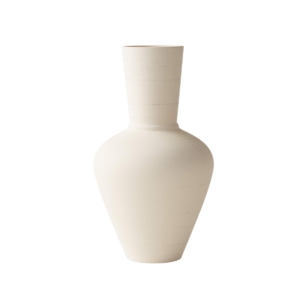 Valo Matte White Ceramic Vase