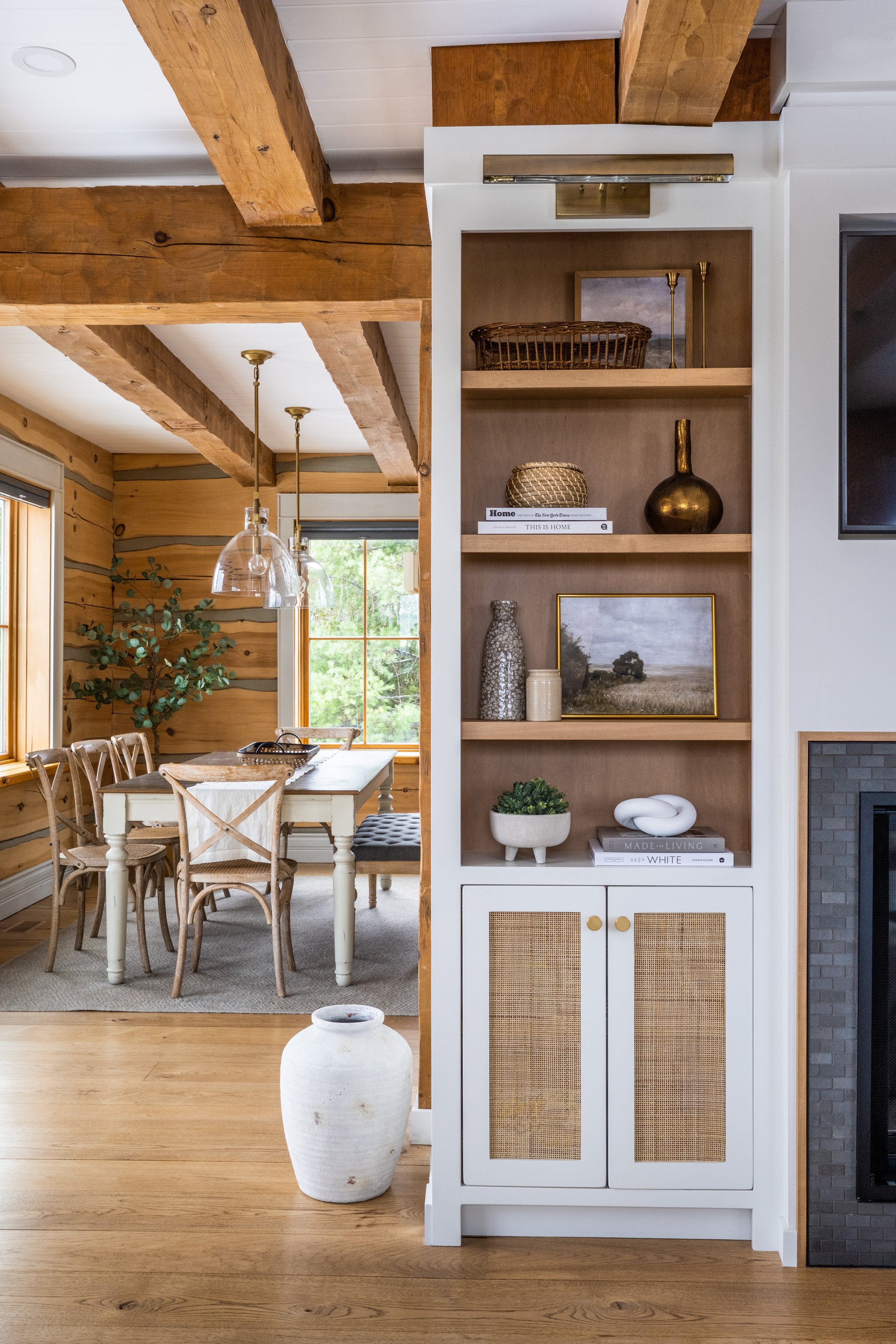 Custom kitchen design in transitional style by Leah Simpson Design Inc - Collingwood Interior Designer