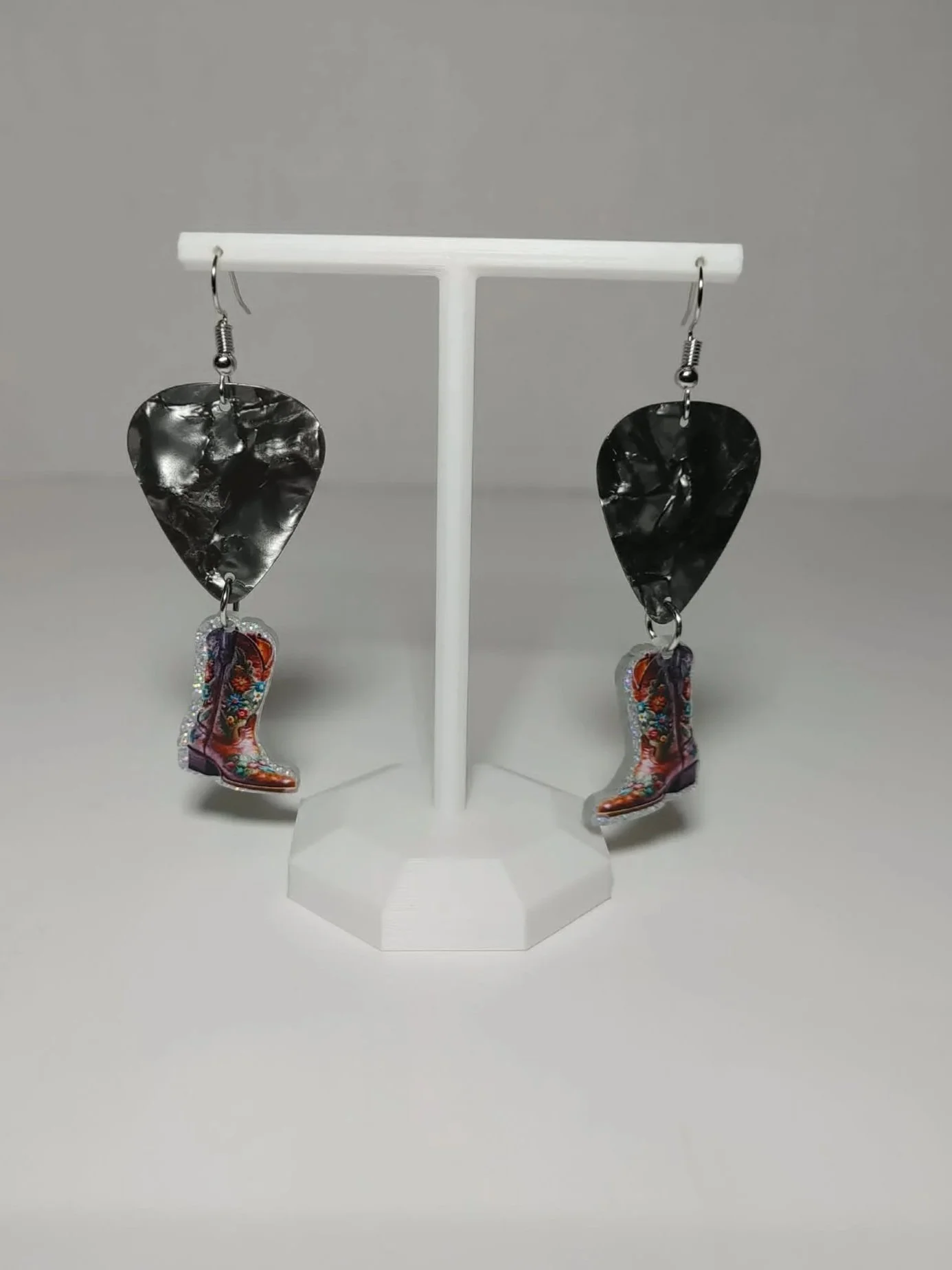 Cowboy Boot Charm Earrings