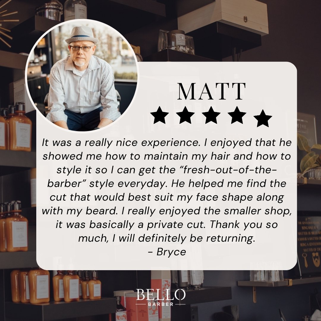 This review made us so happy! We love getting to hear about these experiences! Did you know that every appointment starts with a thorough consultation like this to ensure you get exactly what you want every time? If you haven't tried Bello yet, now i