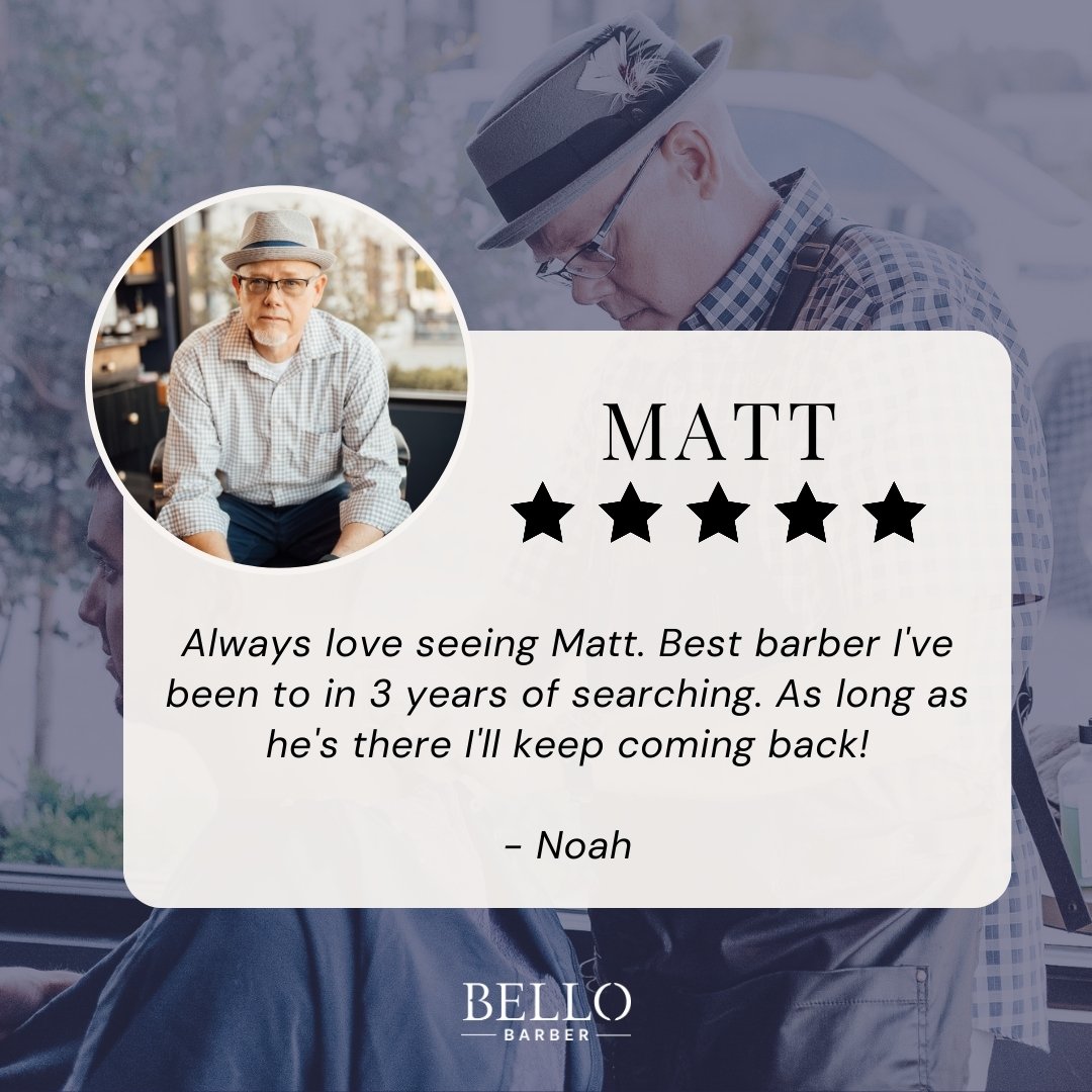 If this doesn't tell you to book with Matt we don't know what does! Finding the right barber can be a process... Book through the link in our bio and shorten that process!