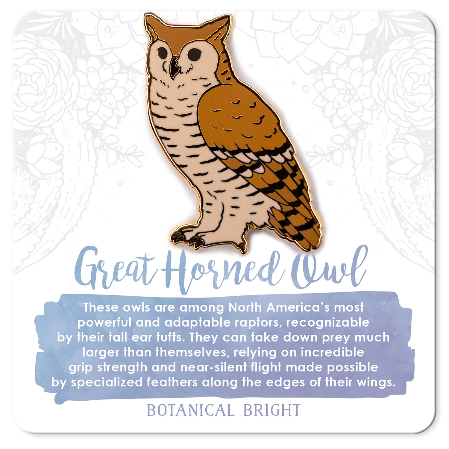 Botanical-Bright-Great-Horned-Owl-Bird-Enamel-Pin-V2-1.jpg