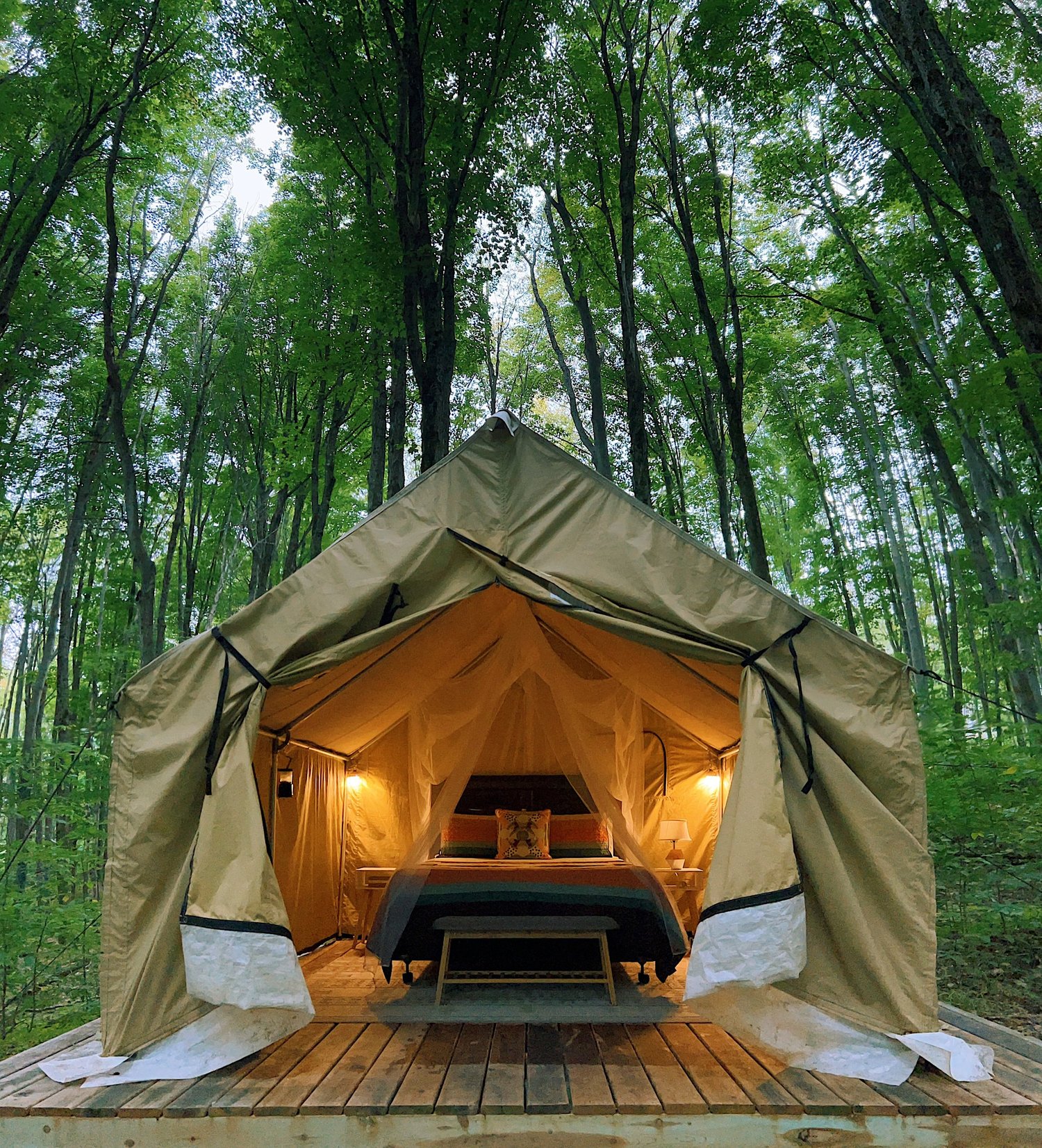 Wall Tent #2 August 22-24, 2025 — The Milkweed Inn