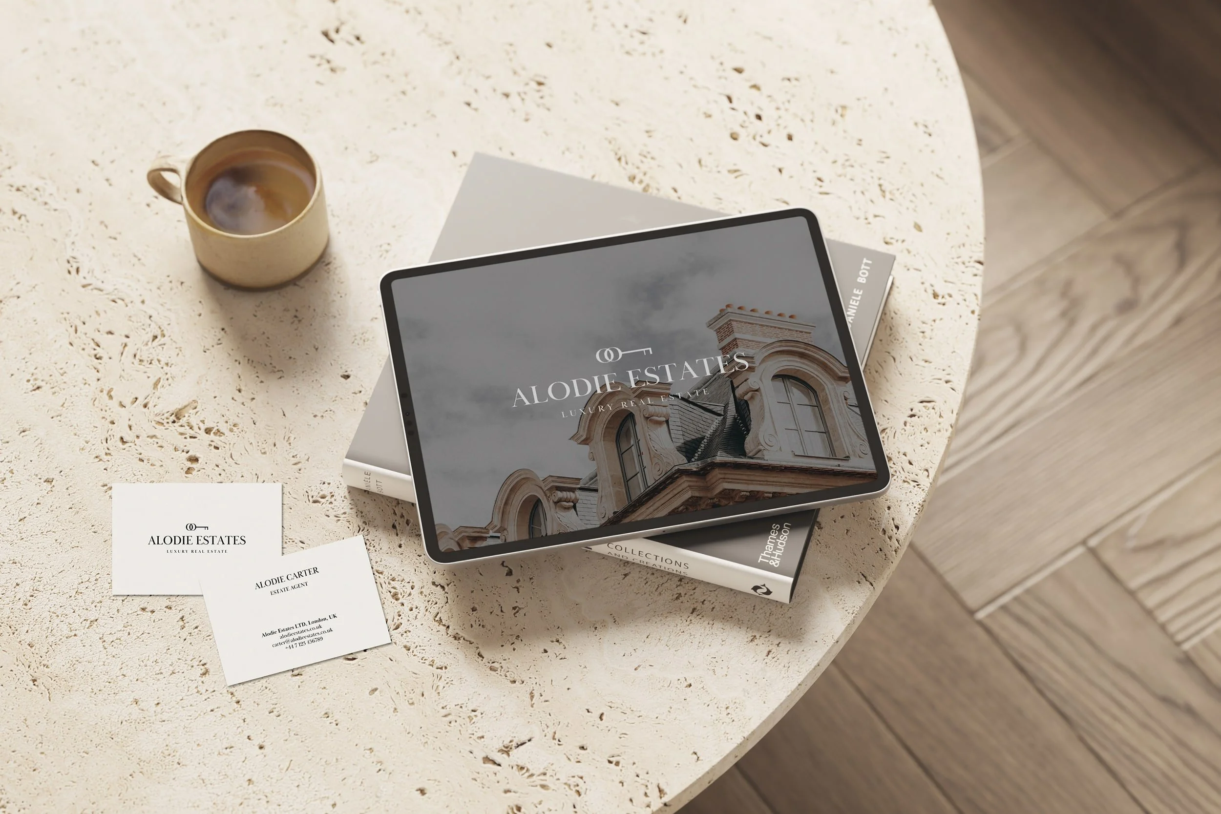 Premium visual identity and brand strategy for luxury property and boutique hotels by DAS, a branding agency in London.
