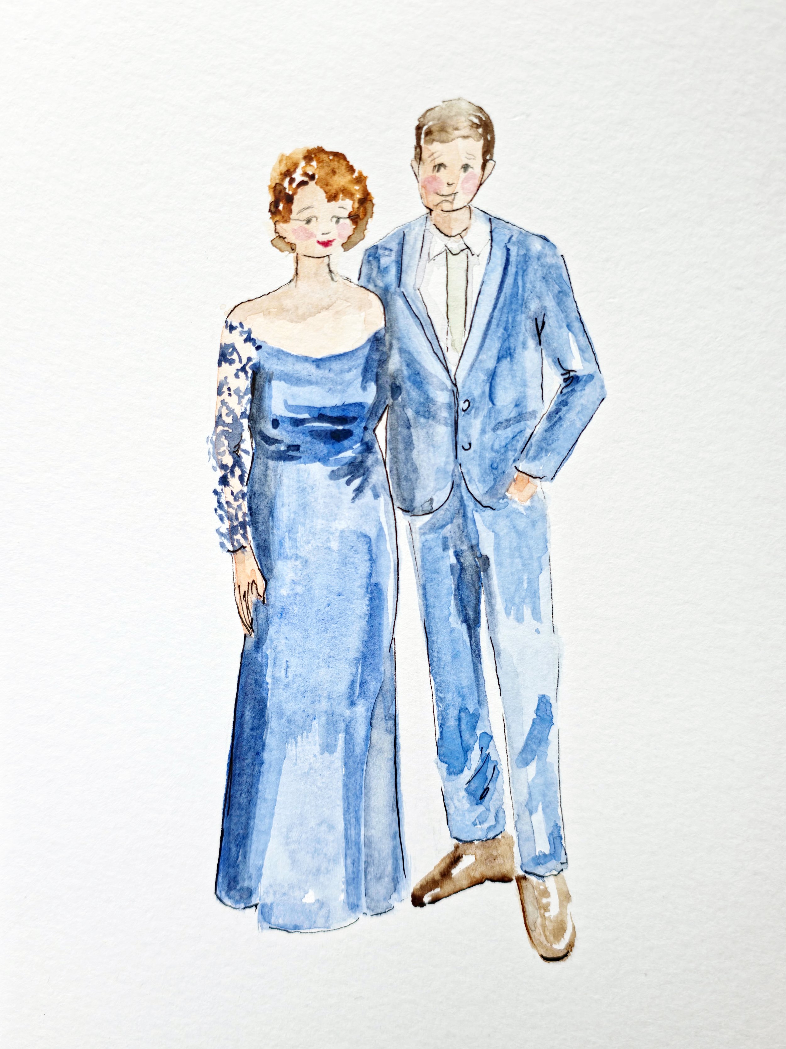 wedding guest painting live event painter