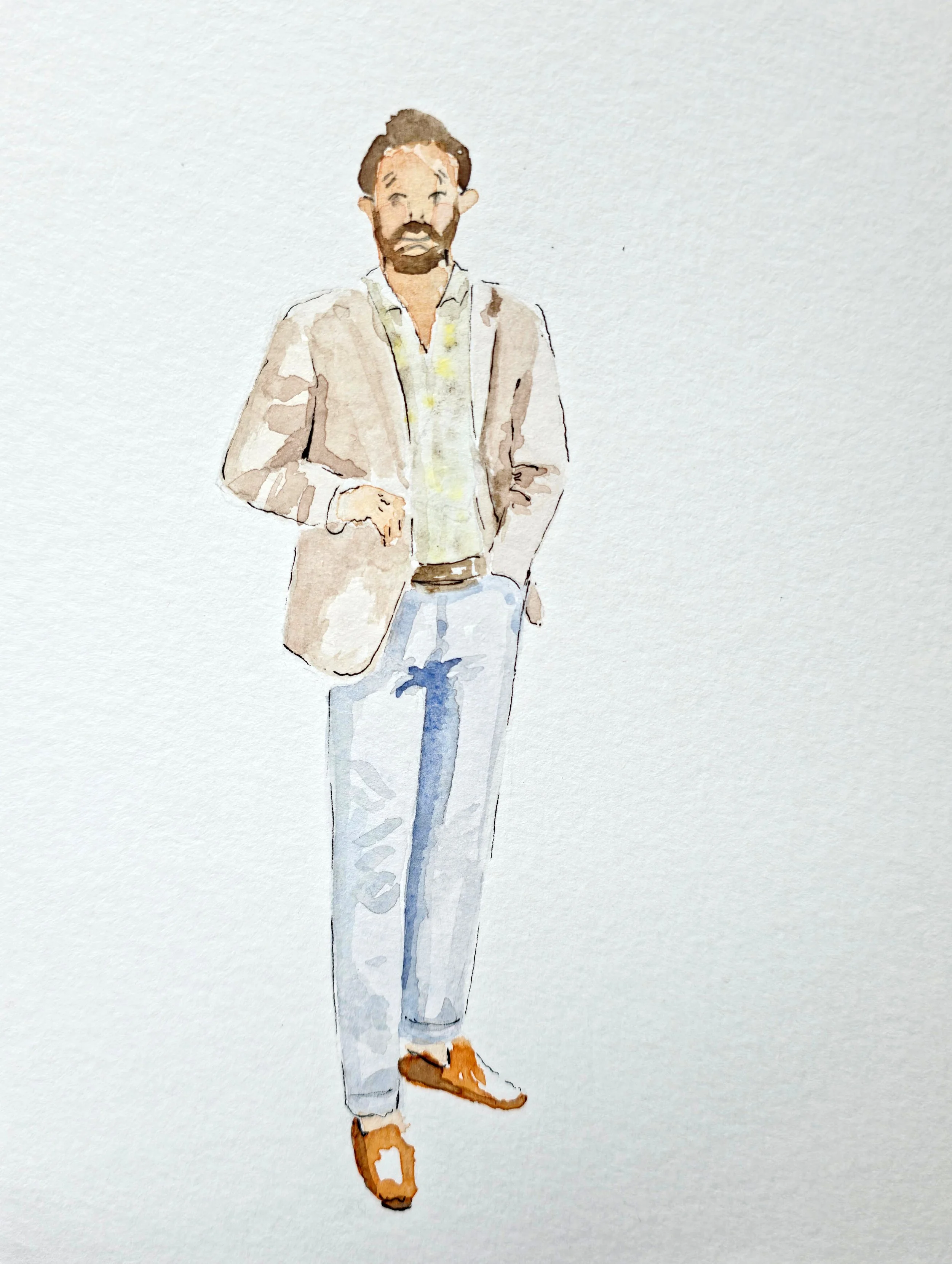 wedding guest painting live event painter