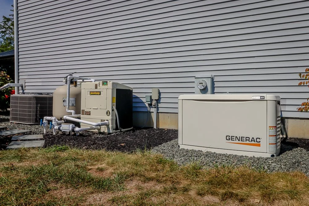 144 Blossom generac, pool equip, HVAC condenser