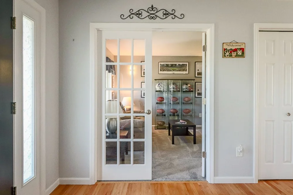 144 Blossom french doors to den