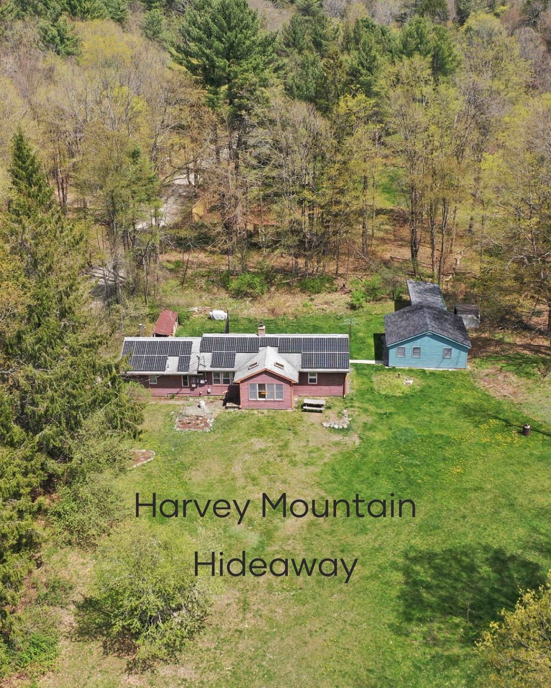 🌟Improved price!🌟 Now asking $535,000
Welcome to Harvey Mountain Hideaway, a secluded oasis bordering the Berkshires. 
🏡This 2 acre private compound is the perfect spot for creatives that need flexible space for living, creating, and decompressing
