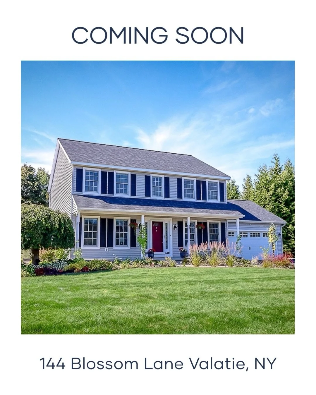 ✨COMING SOON✨
144 Blossom Lane in Valatie, NY

This immaculate, move in ready, 4 bedroom, 2.5 bath Colonial is waiting for you. It sits on just under an acre in The Willows, one of the most desirable neighborhoods in Valatie. Get ready to spend summe