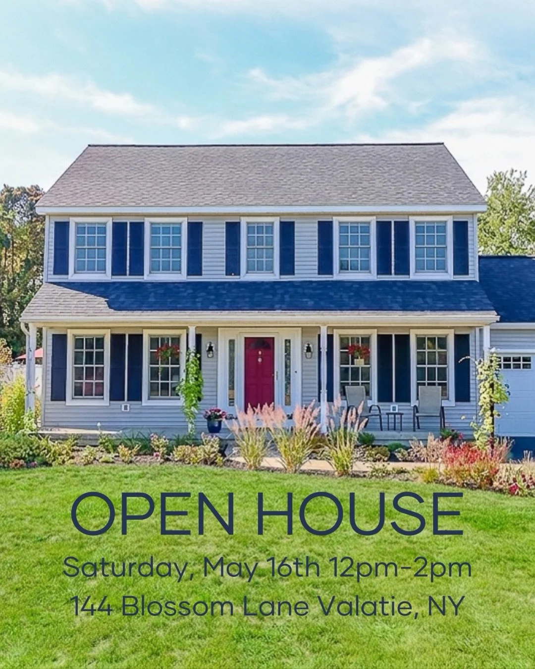 You&rsquo;re invited! Join me for a tour today
Open House
Saturday, May 16th from 12pm-2pm

144 Blossom Lane in Valatie, NY 12184
Improved price $674,900
4 beds | 2.5 baths | 2040 Sq. Ft. | .92 acres 
Link in bio for full detail or DM to schedule a p