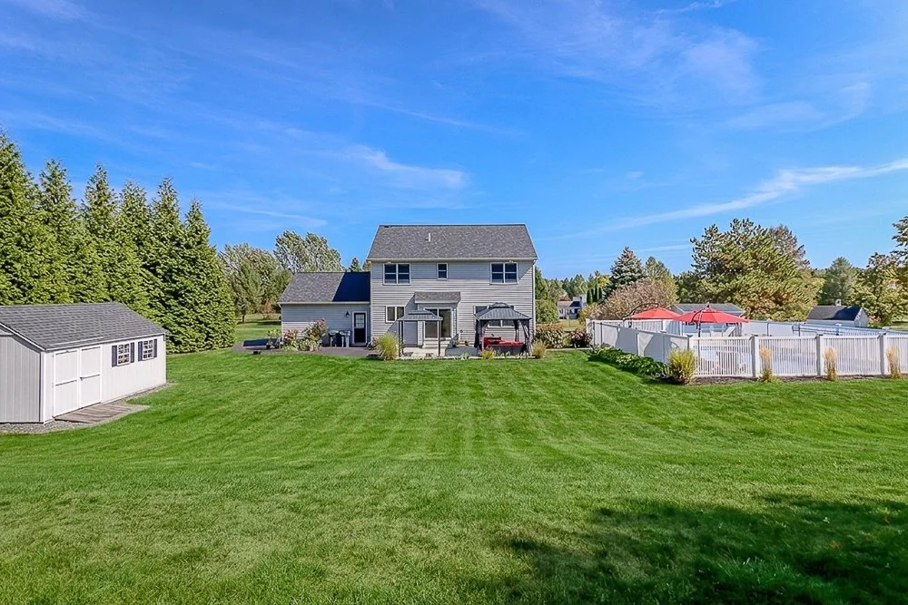 144 Blossom back yard