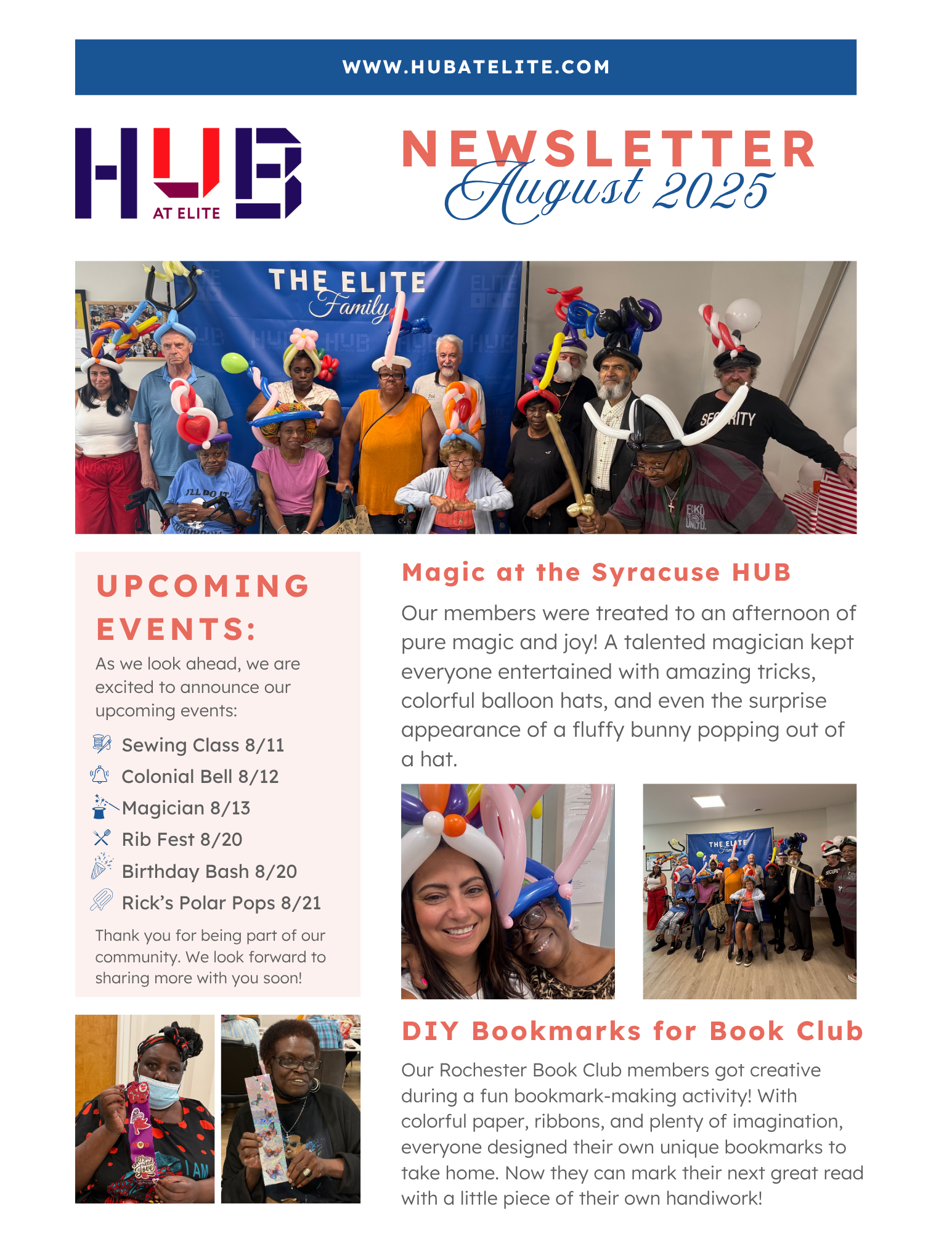 Hub at Elite August Newsletter.png