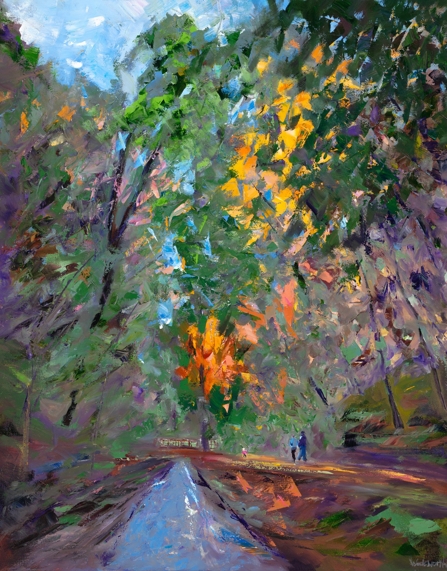 Why I Go to the Woods, 30x24, Oil on canvas