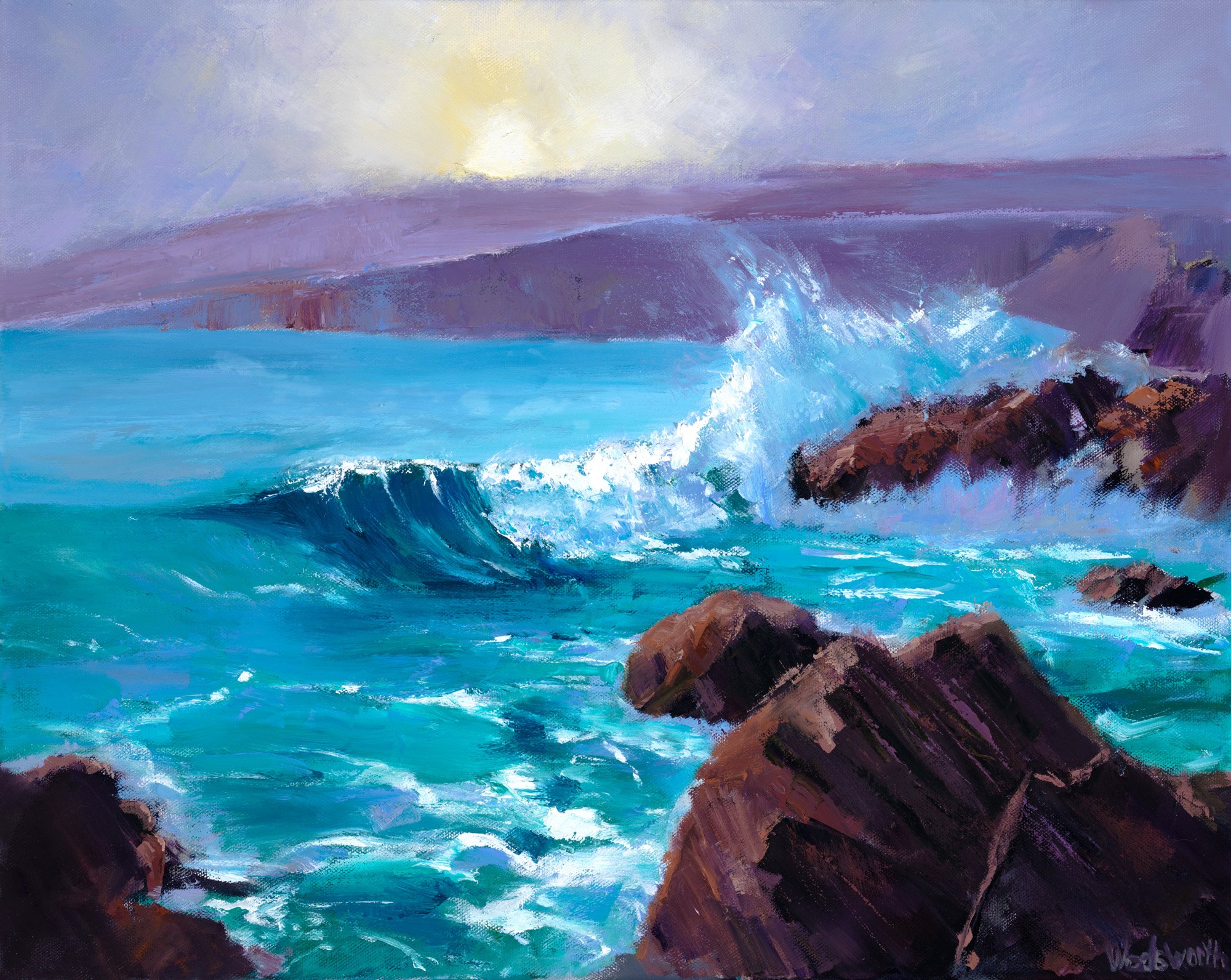 Breaking Into the Light, 16x20, Oil on canvas