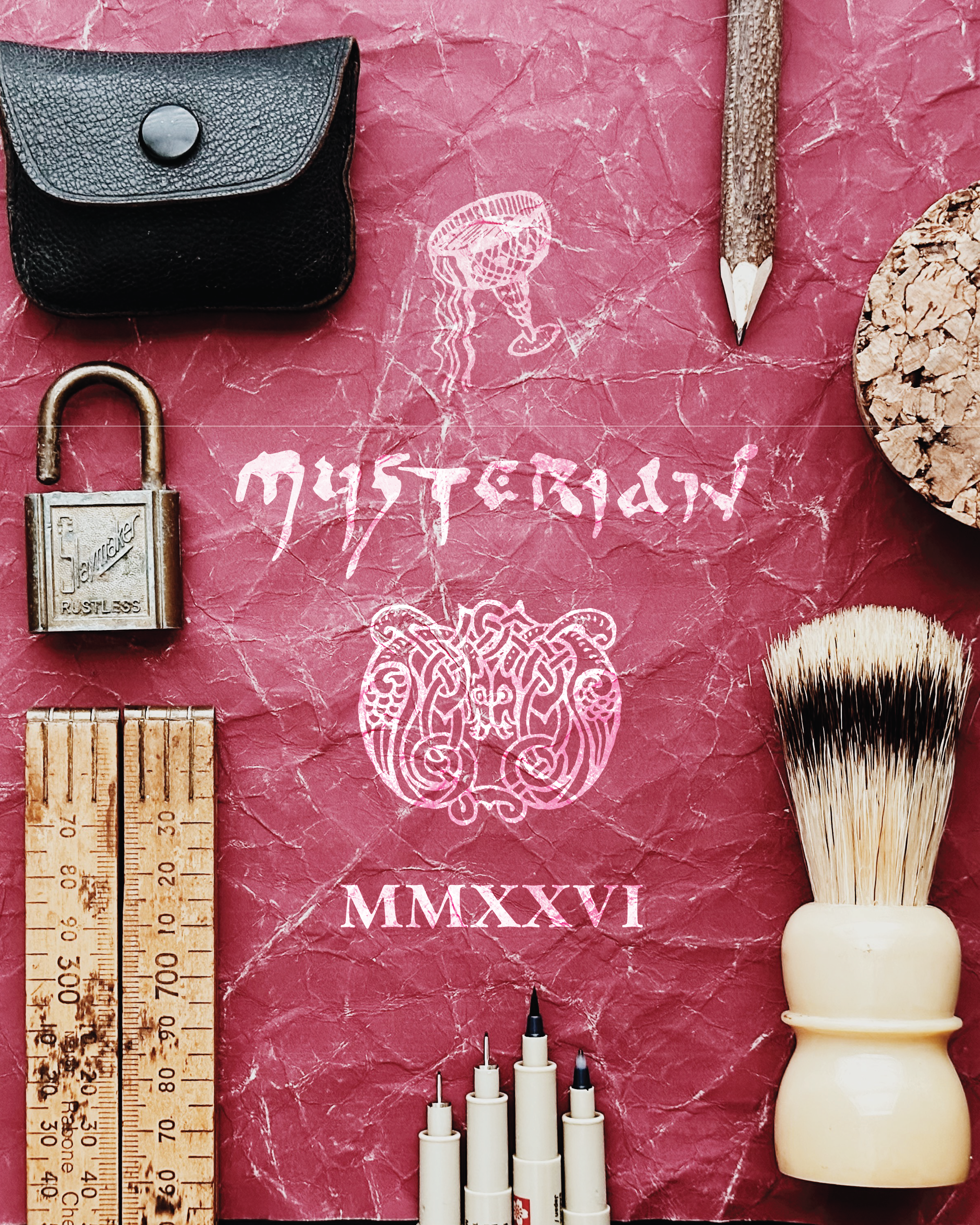 Branding for Mysterian—including a celtic M monogram!