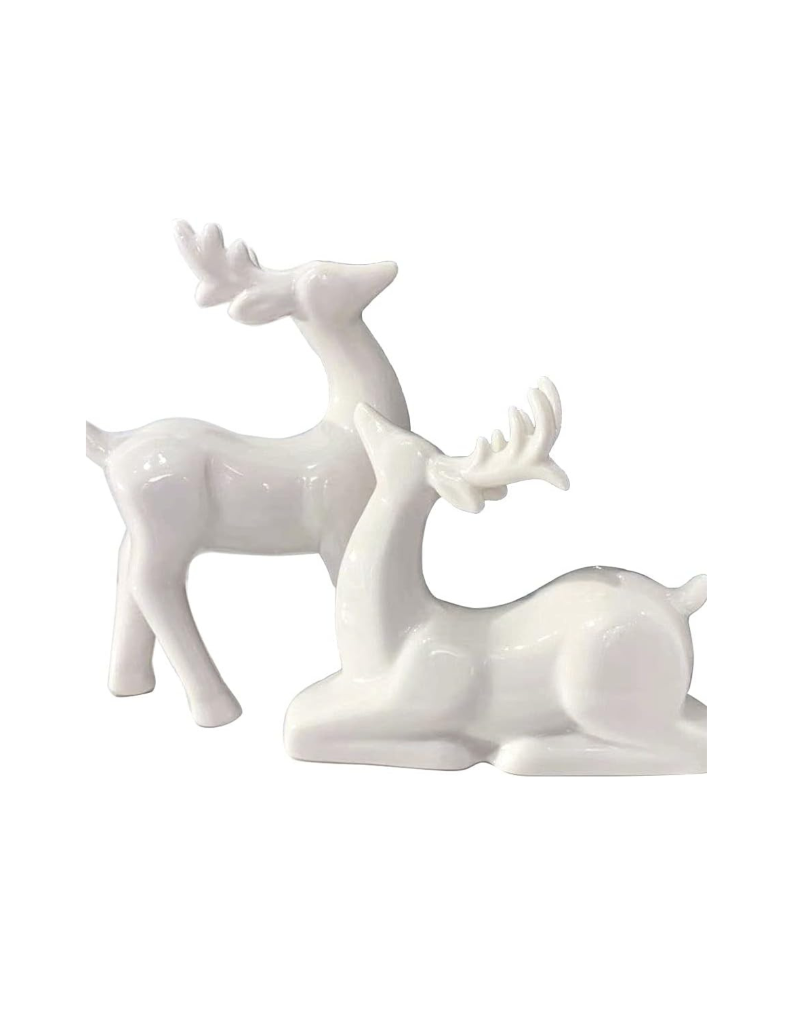  Rating is 4.8 — Porcelain Christmas Reindeer x 2 