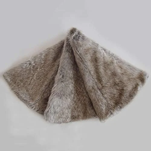  Rating is 4.3 —  Faux Fur Christmas Tree Skirt (48inch) Deluxe Grey Brown Multi Colors 