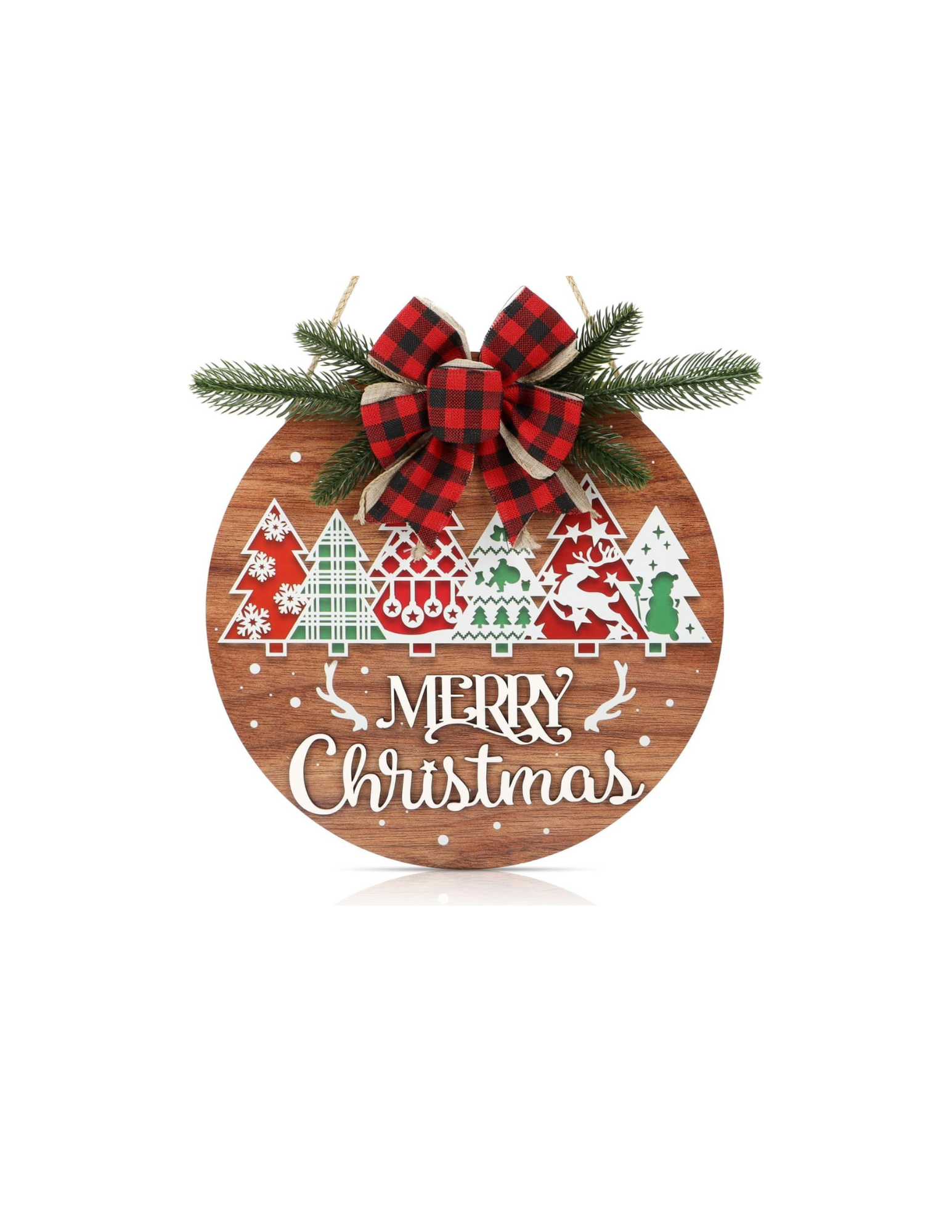  Rating is 4.3 —  Pine Tree Christmas Sign - 12X12inches 