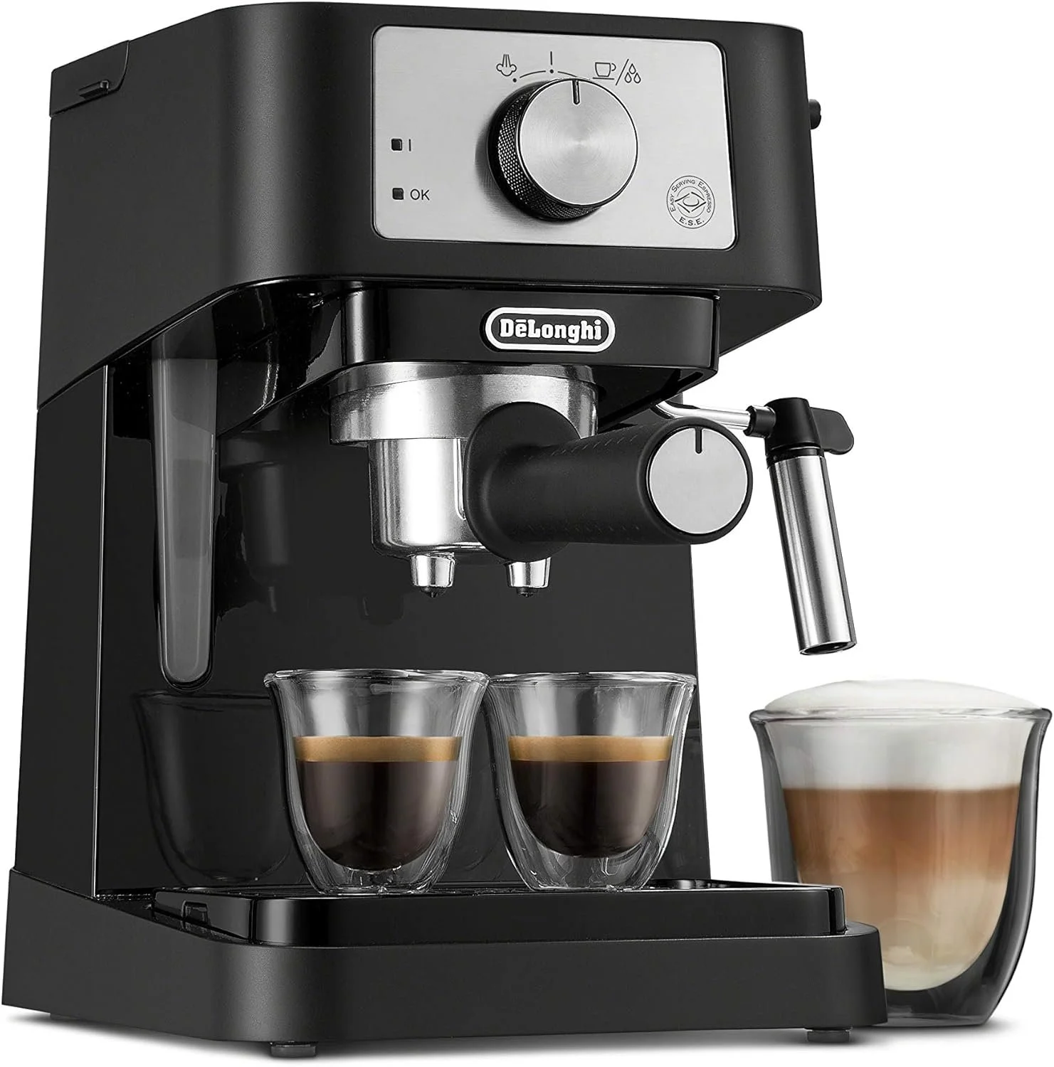  Rating is 4.1 - Manual Espresso Machine, Compact Coffee Maker 