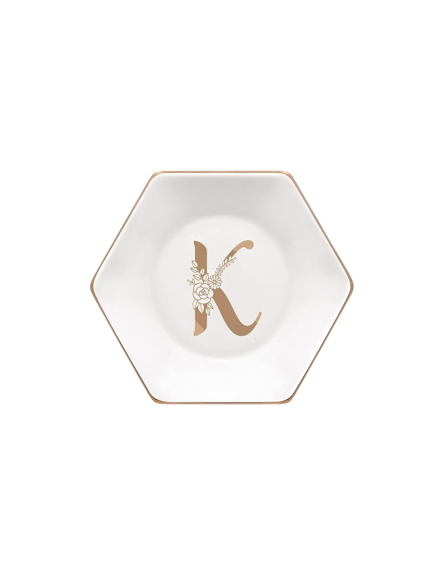  Rating is 4.5 — Jewelry Tray -Monogram Initial Decorative Trinket Plate  